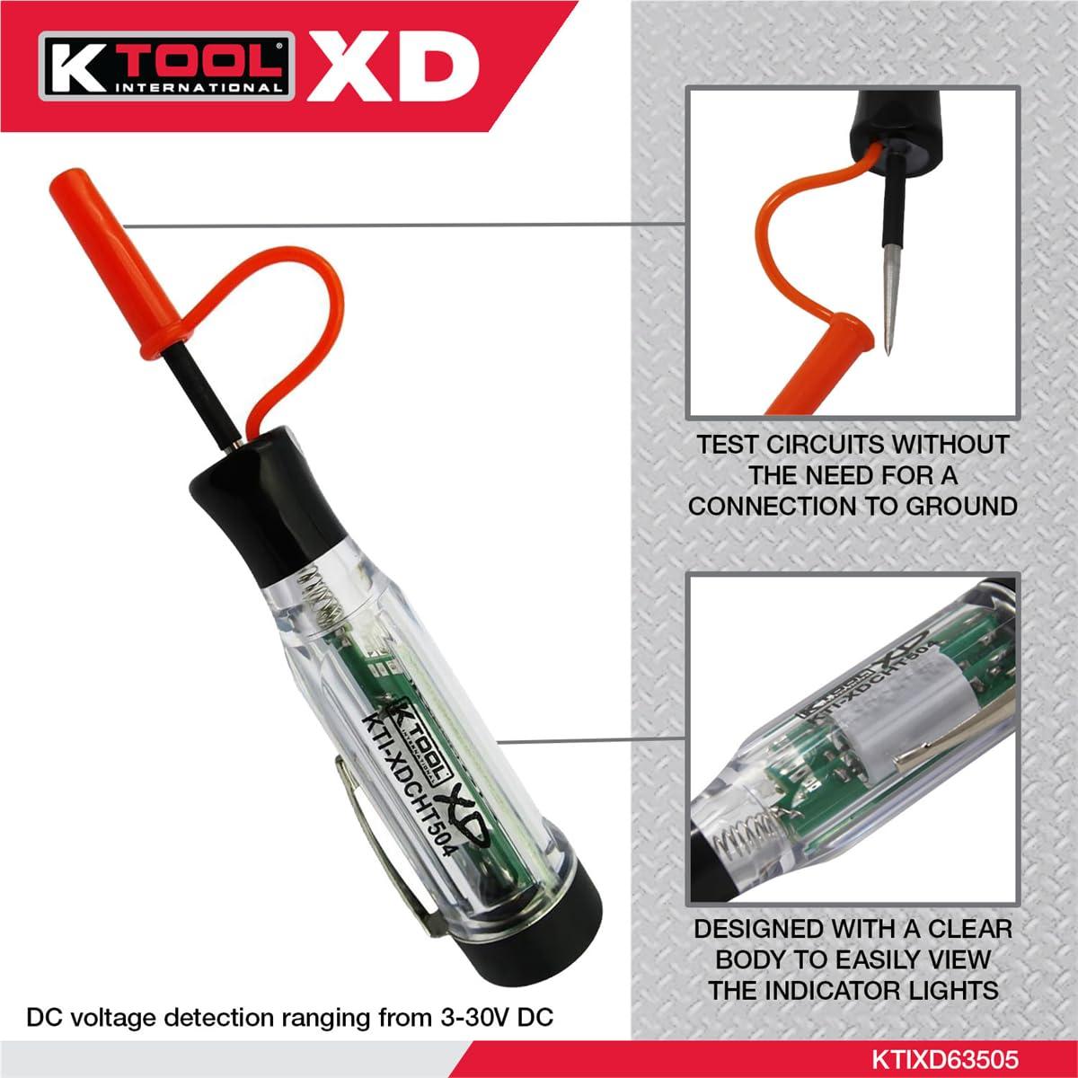 Probador de Circuito CC K Tool XDCHT504 Inalámbrico 3-30V