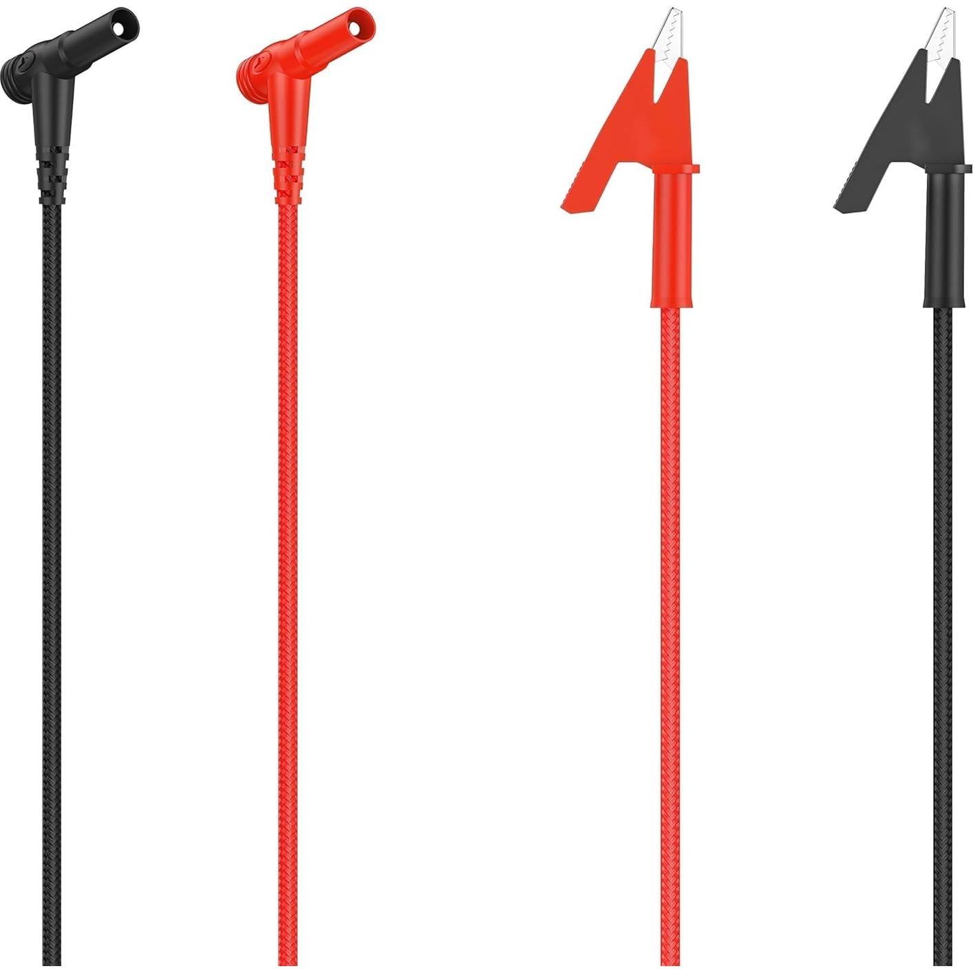 Cable de Prueba Banana Angulado a Clip Cocodrilo 1m 15A 1000V