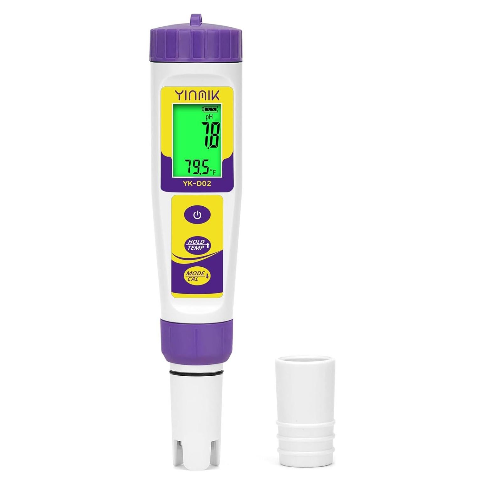 Medidor de Calidad de Agua YINMIK 6 en 1 pH TDS H2 EC ORP