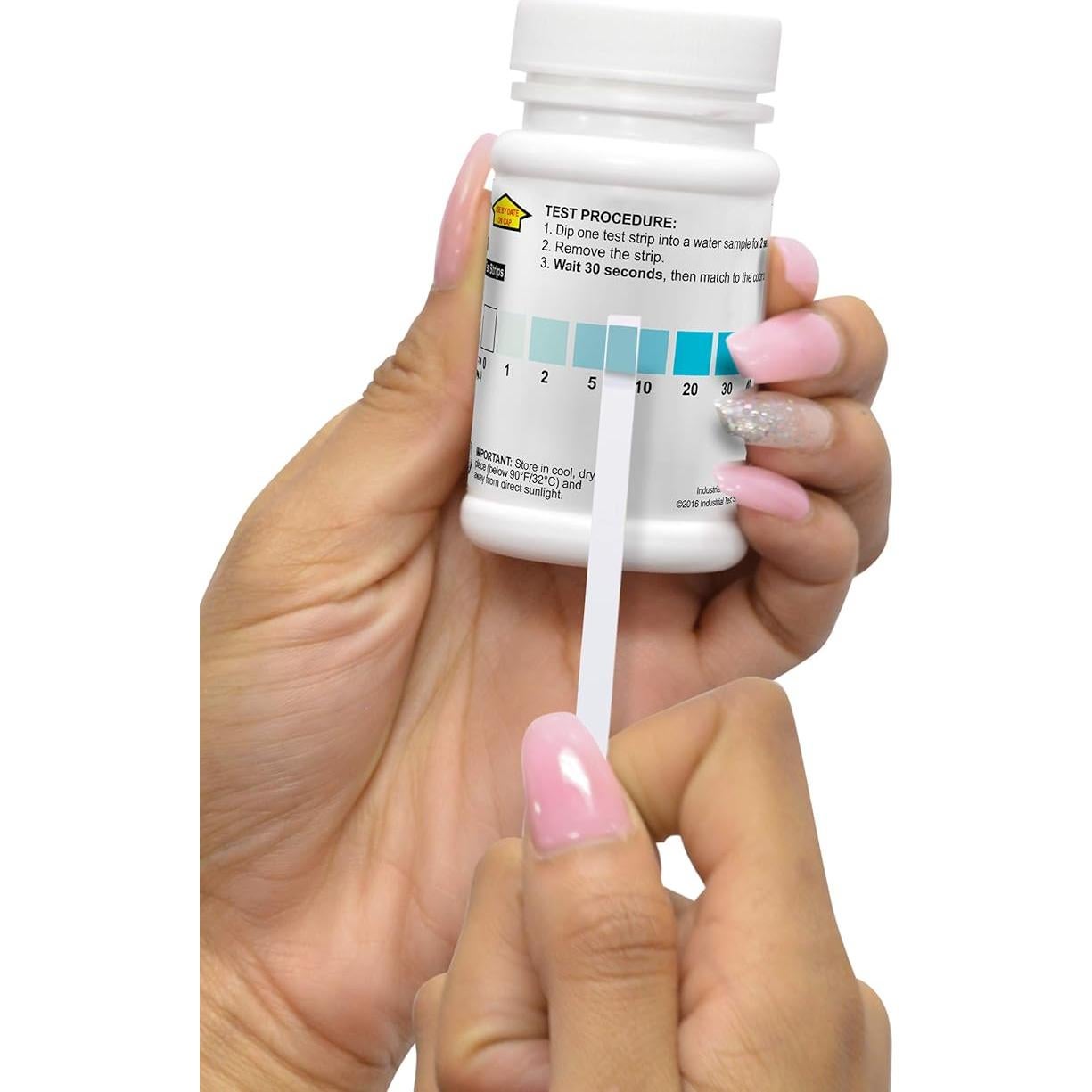 Tiras de Prueba Cloro Libre Industrial Test Systems 50 Tests