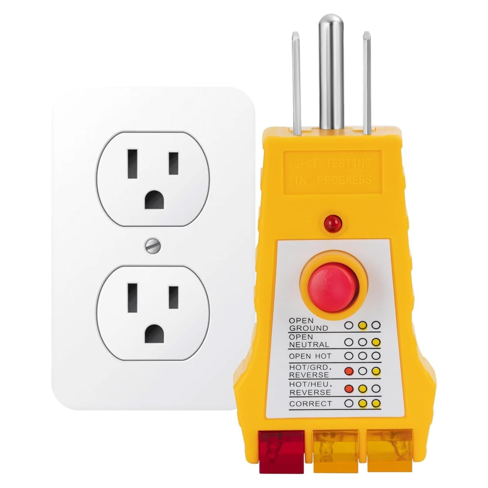 Probador de Puesta a Tierra GAYA 120V Compacto y Portátil