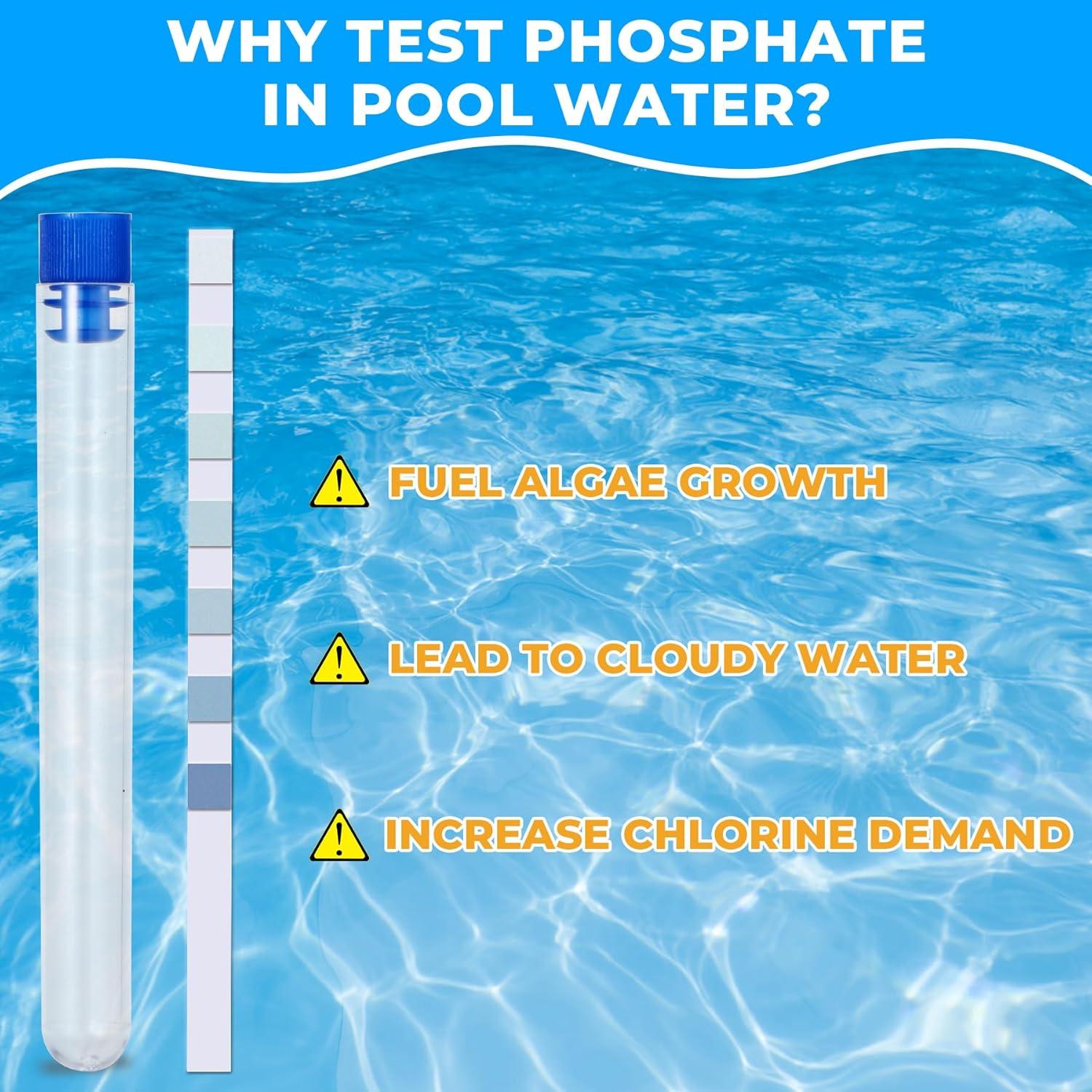 Kit de Prueba de Fosfato SaySummer - 50 Tiras para Piscina