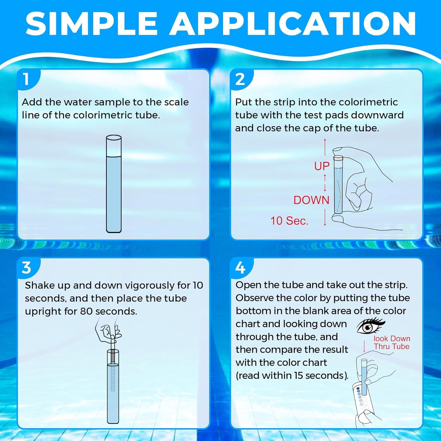 Kit de Prueba de Fosfato SaySummer - 50 Tiras para Piscina