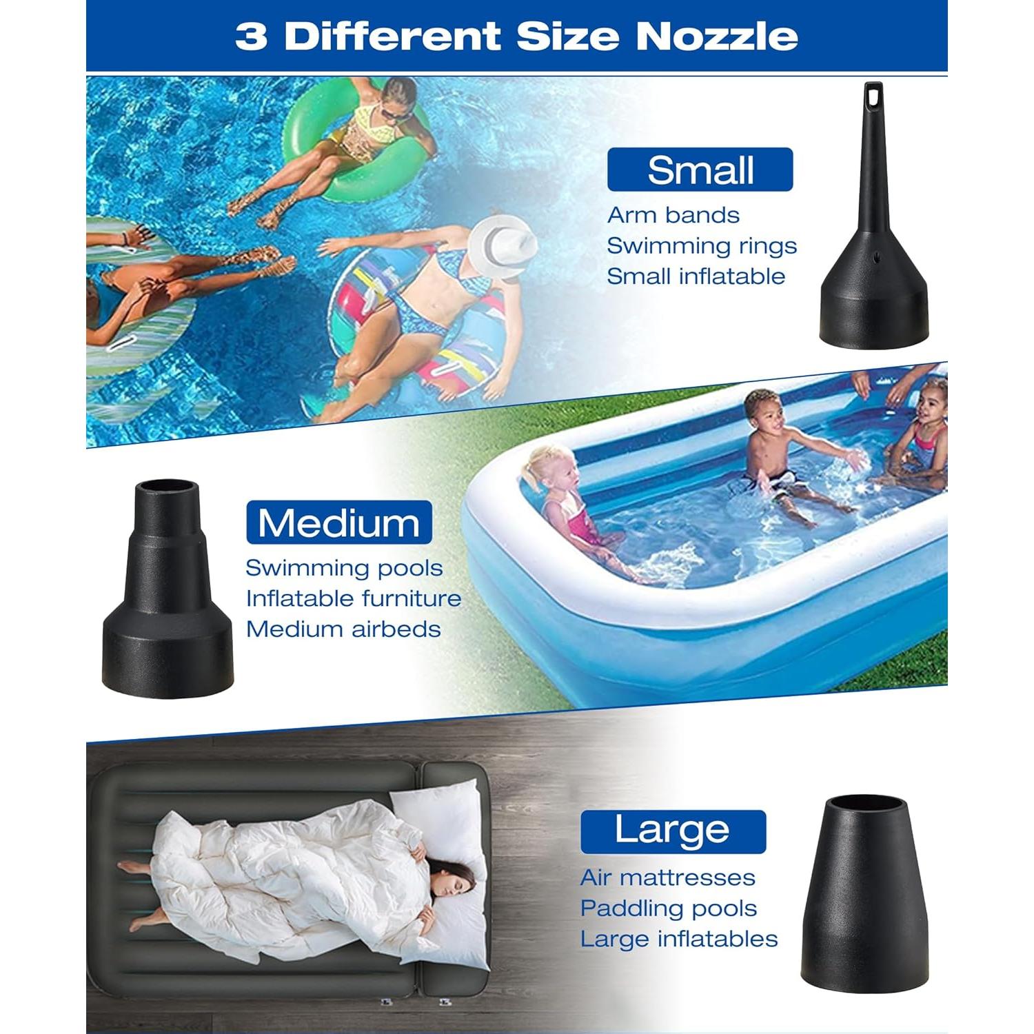 Bomba de Aire Eléctrica MAXEVER 8308A 500L/min para Inflables