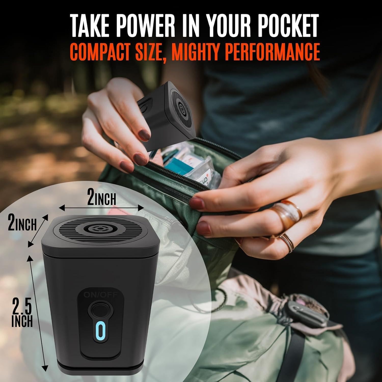 Bomba de Aire Portátil TIALLY 2023 - Recargable USB, 180 LPM