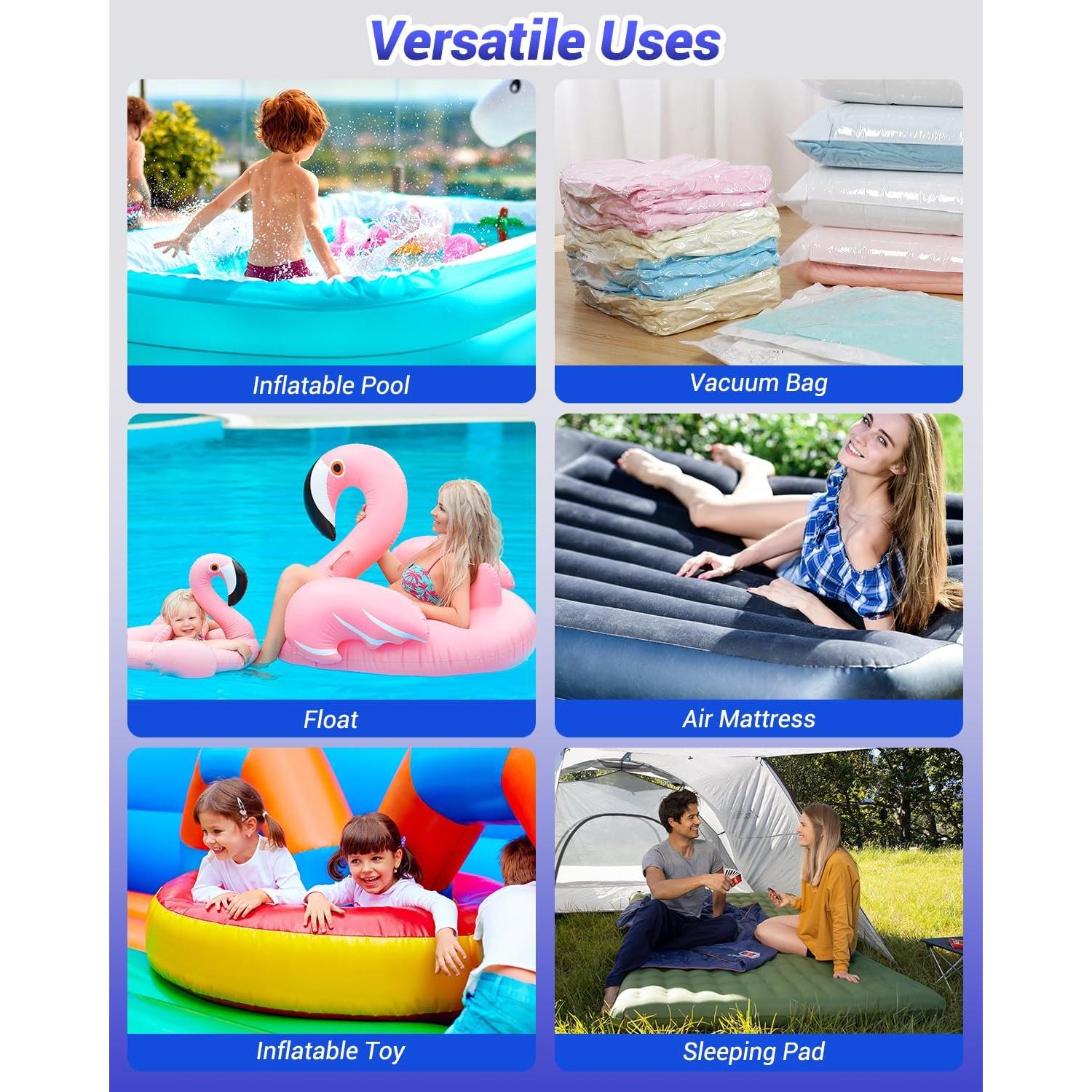 Bomba de aire portátil Dr.meter 3600mAh inflar y desinflar rápido