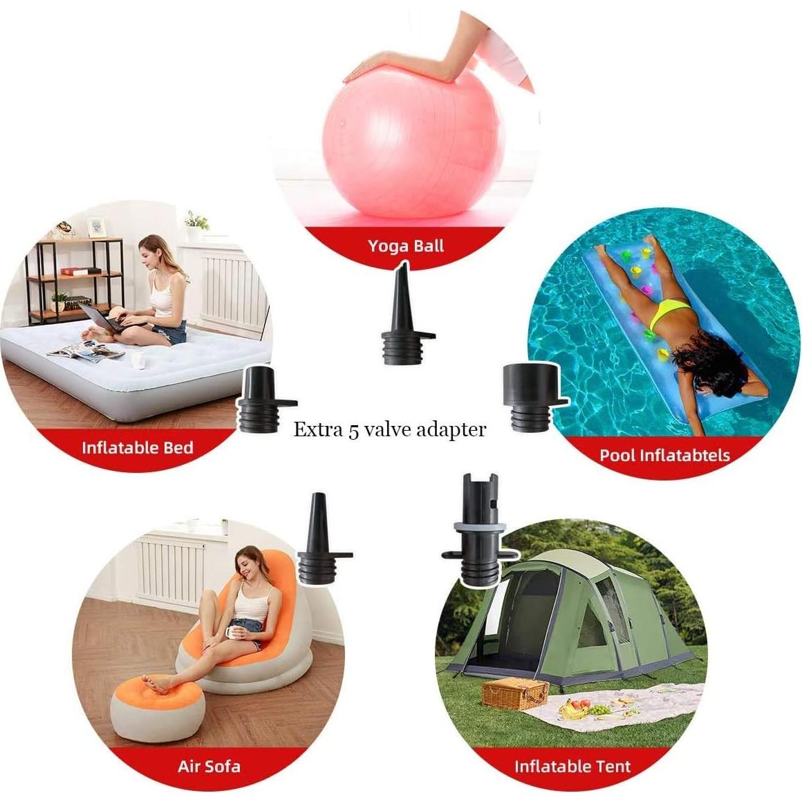 Bomba de Aire Eléctrica Tuomico 20 PSI para Inflables