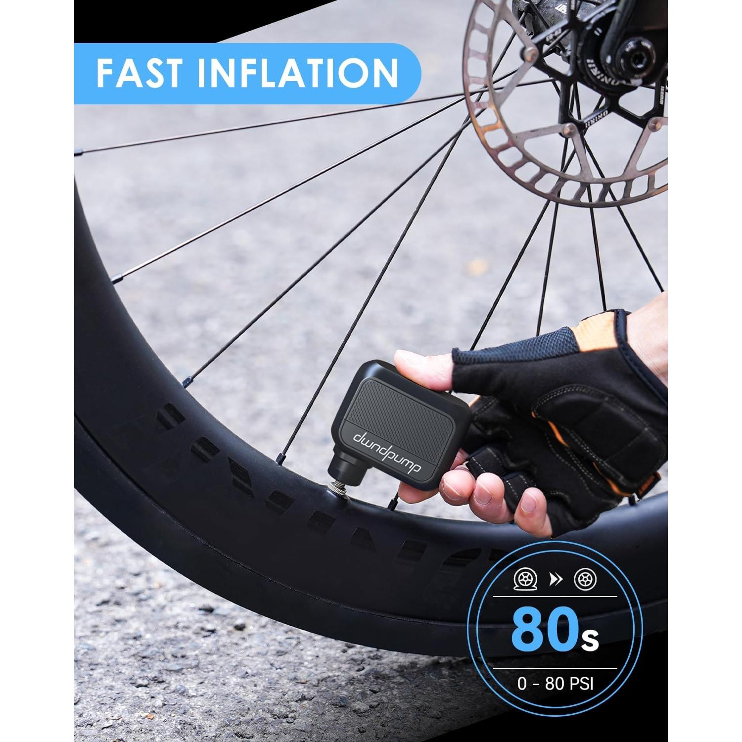 Bomba de Bicicleta Eléctrica dwndpump DP4 100 PSI Portátil