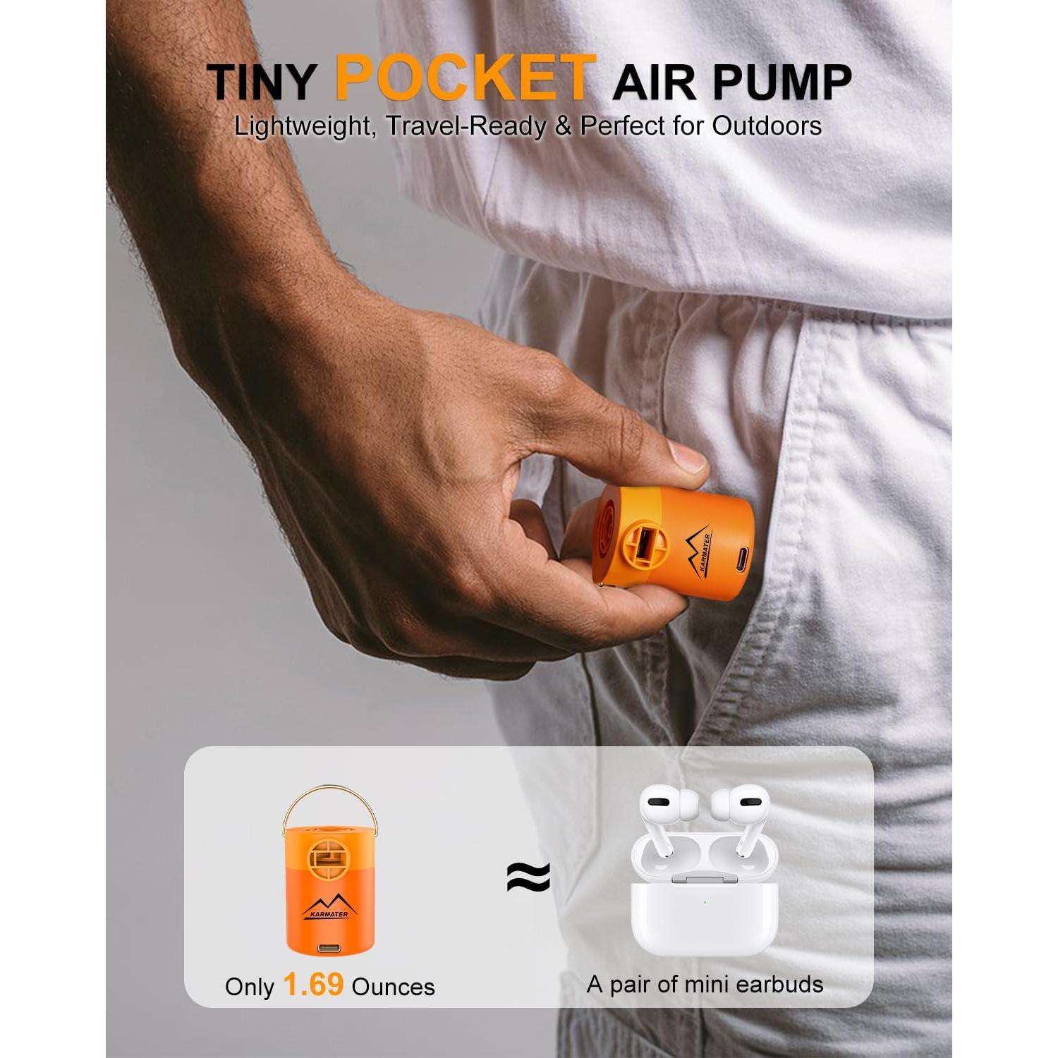 Bomba de Aire Inflable Portátil M KARMATER 5 kPa 400 L/min