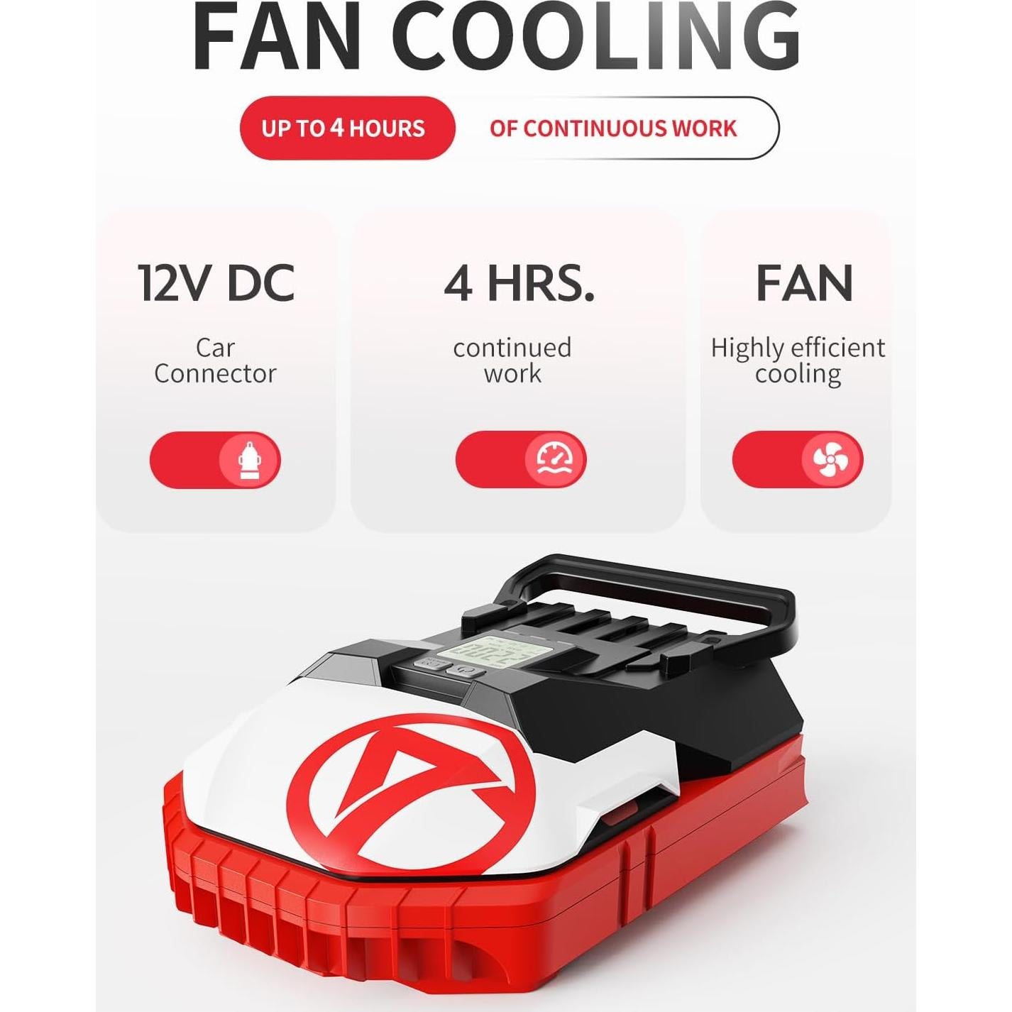 Bomba de aire eléctrica Gicle 881LB 22PSI recargable 1.81kg