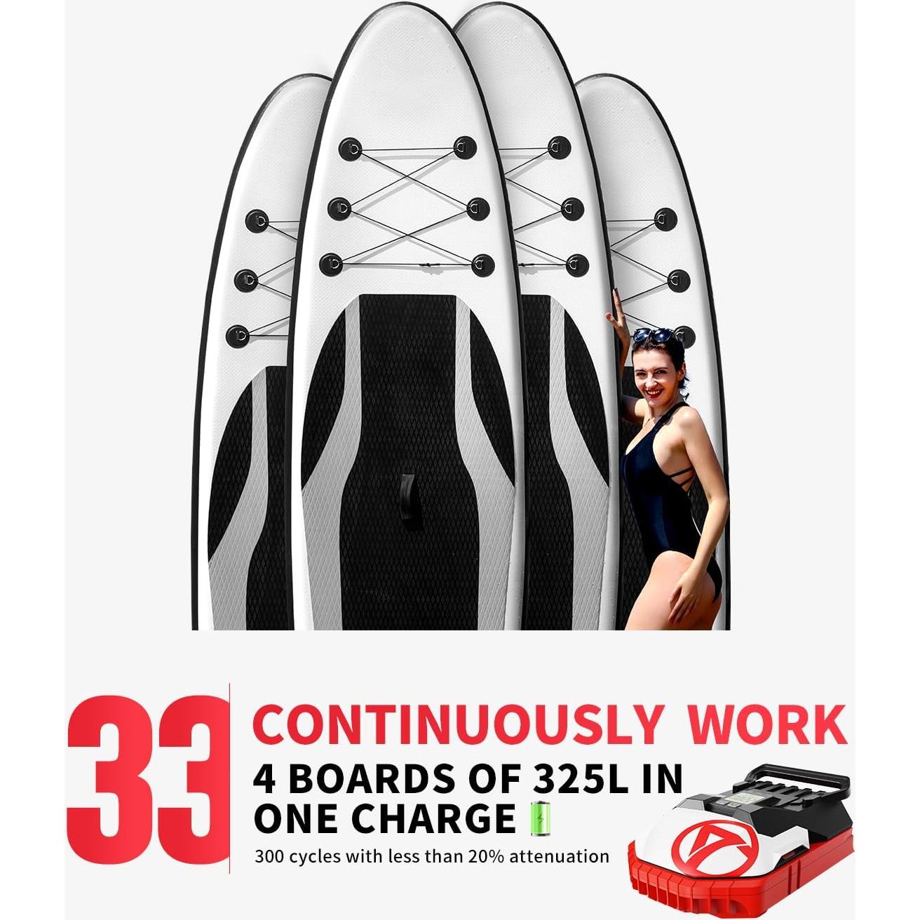 Bomba de aire eléctrica Gicle 881LB 22PSI recargable 1.81kg