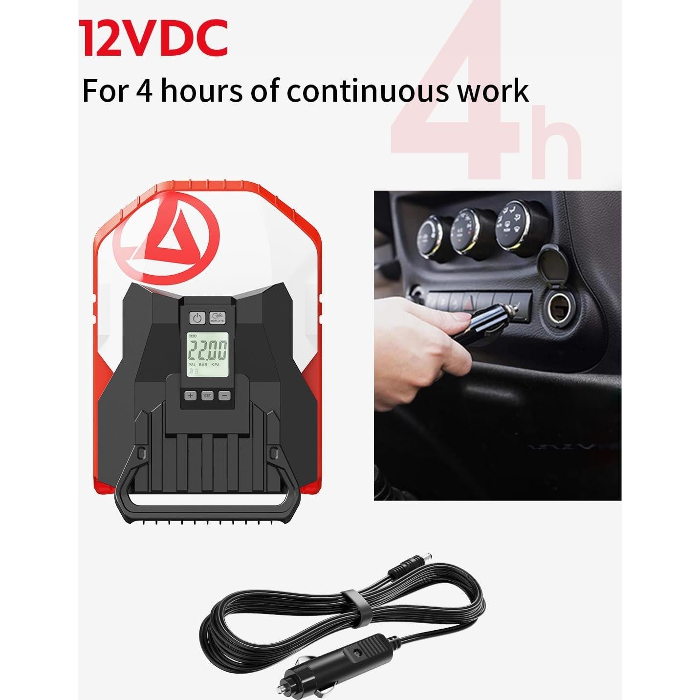 Bomba de aire eléctrica Gicle 881LB 22PSI recargable 1.81kg