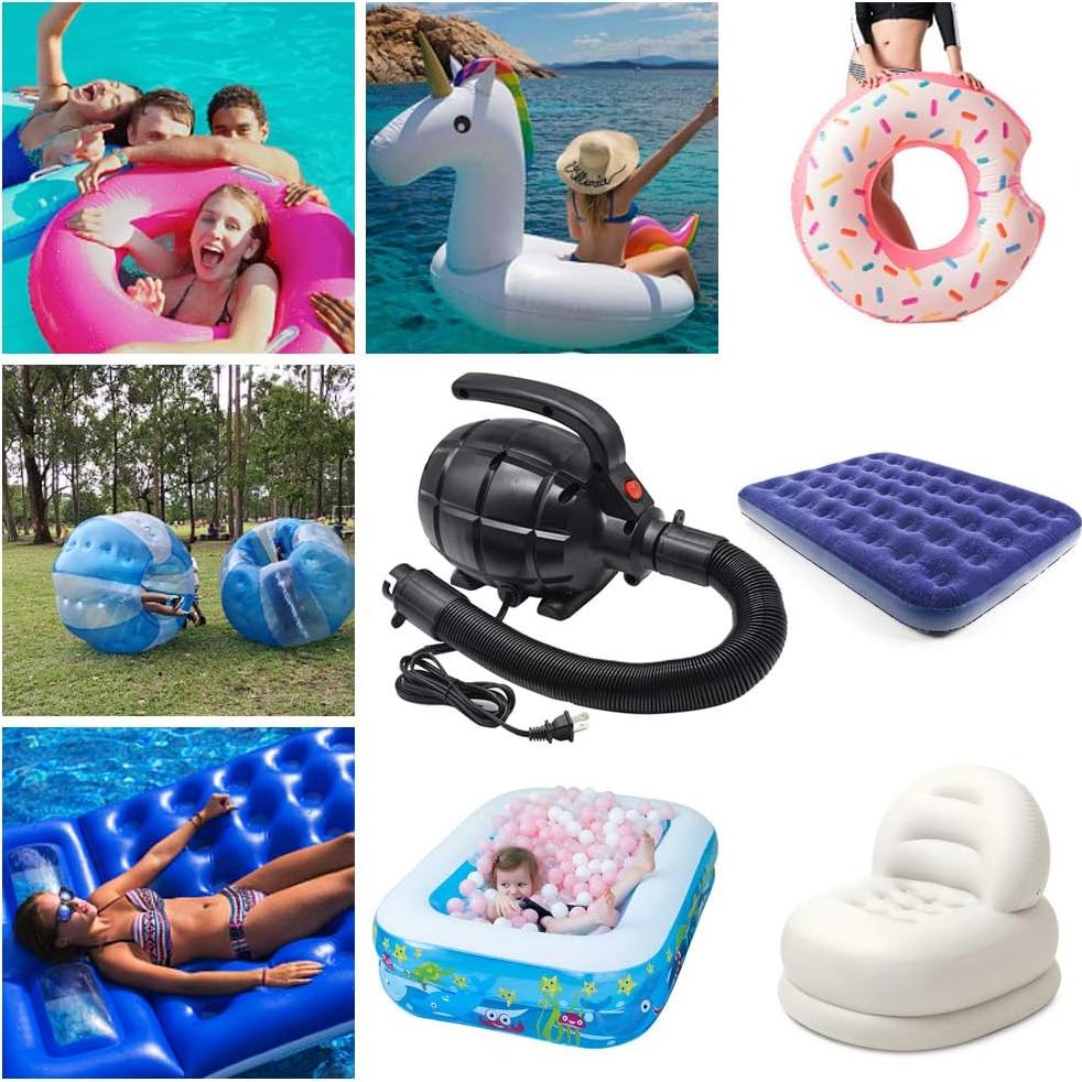 Bomba de Aire Eléctrica BOMPOW 600W 20L/min para Inflables