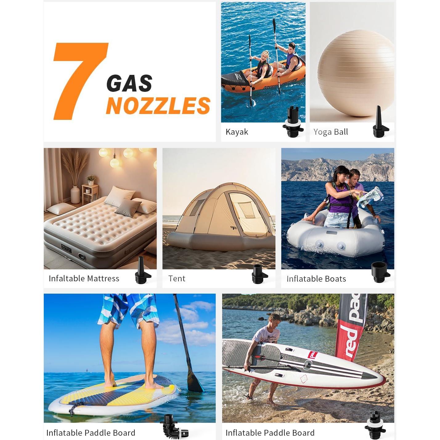 Bomba Eléctrica Portátil Gicle 883L 22PSI para Paddle Board