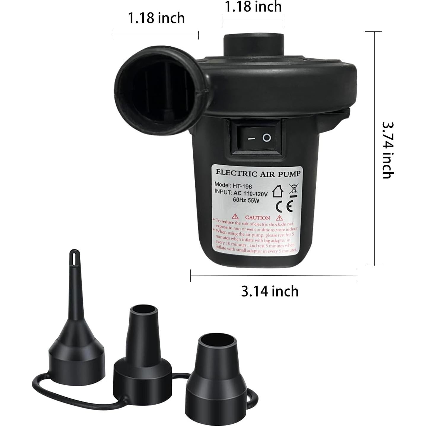 Bomba de Aire Eléctrica Aida & Hani para Inflables 0.28kg