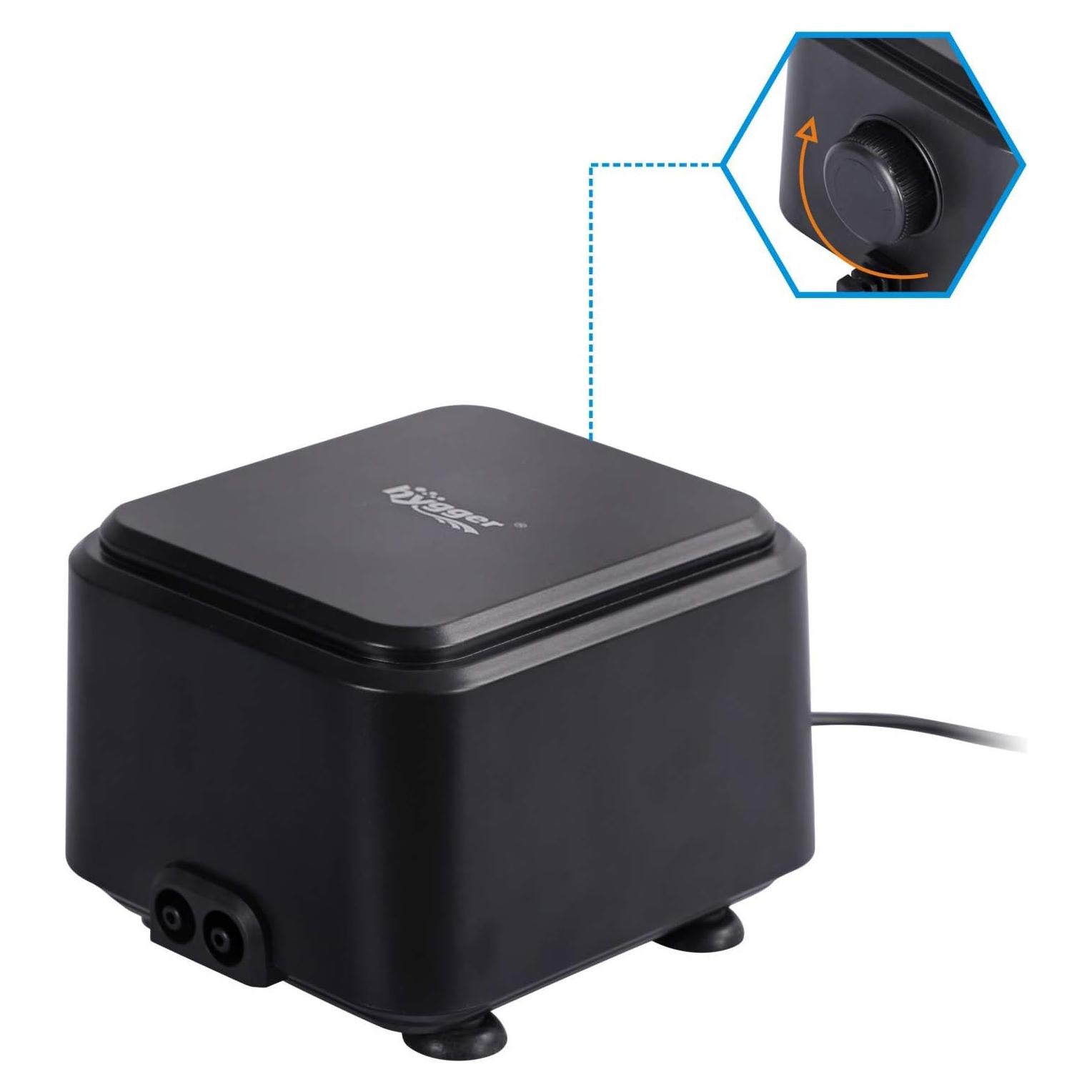 Bomba de Aire Silenciosa Hygger 5W 160GPH para Acuario