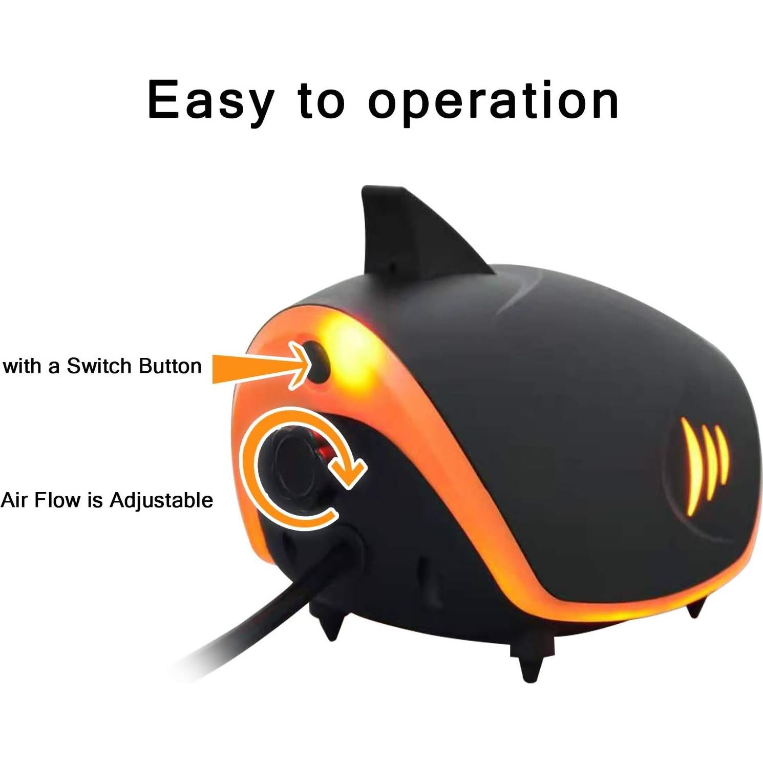 Bomba de Aire para Acuario HITOP 110GPH Silenciosa 2 Salidas