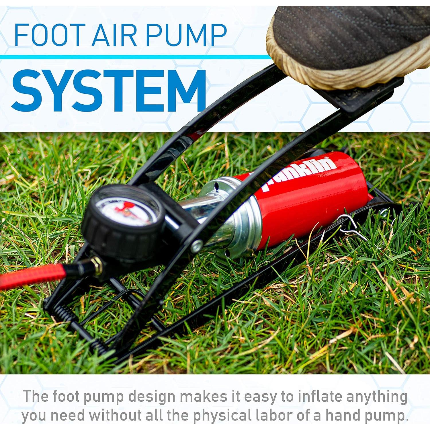 Bomba de Pie Alta Presión Franklin Sports 100 PSI