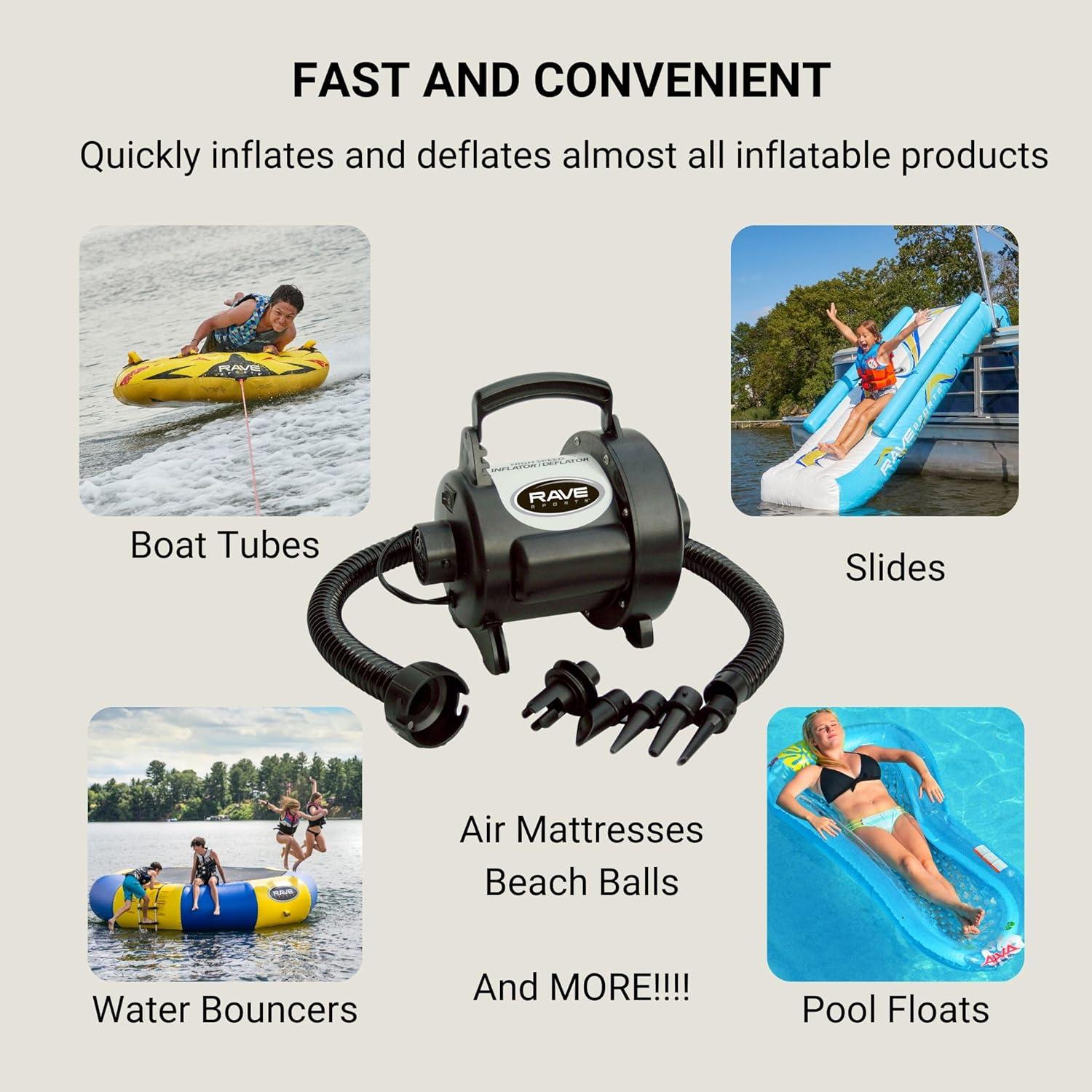 Inflador/Desinflador Eléctrico RAVE Sports 01083 3.0 psi