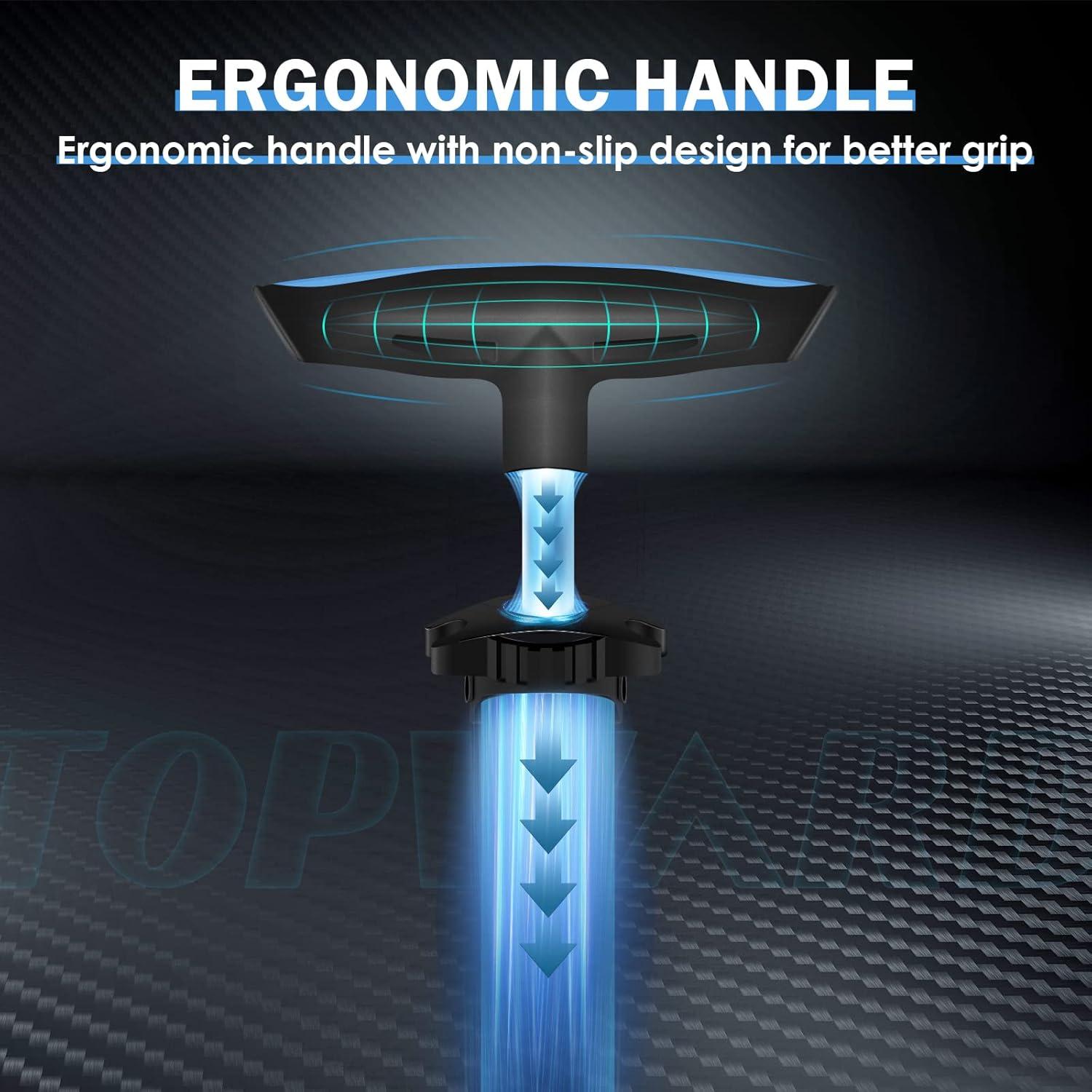 Bomba de Neumáticos Manual Topward para Bicicleta Azul