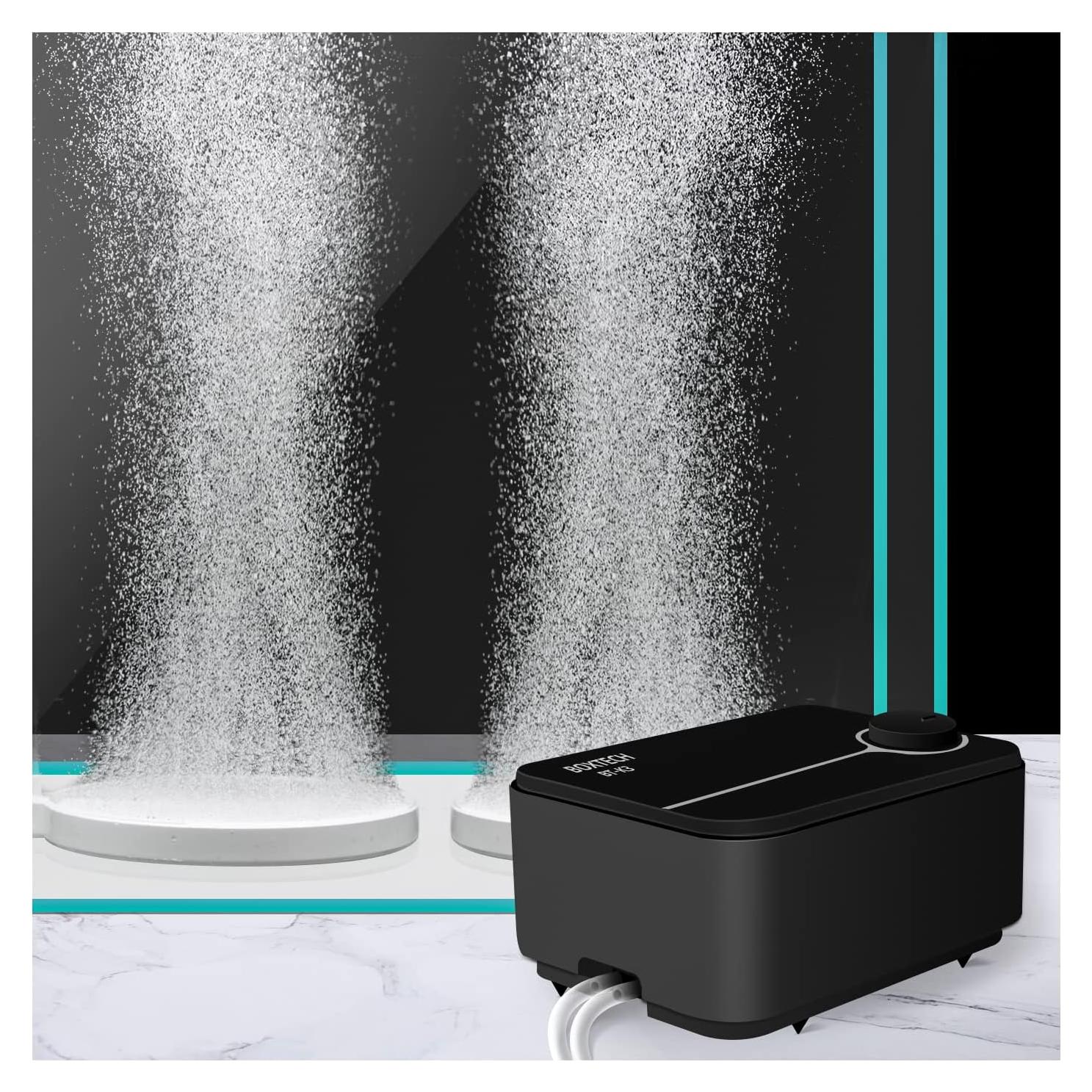 Bomba de aire silenciosa Boxtech K3 8W para acuario 20-600L