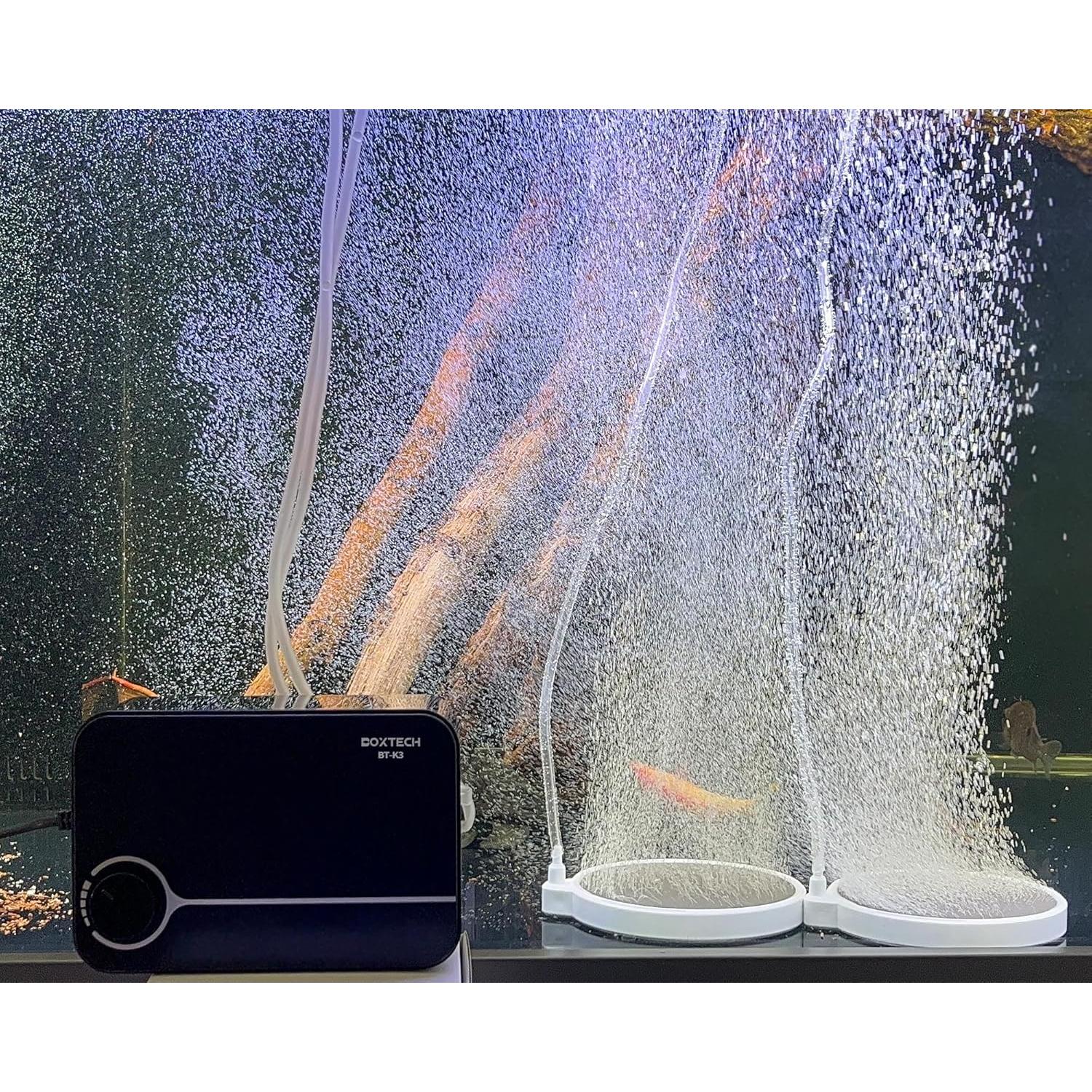 Bomba de aire silenciosa Boxtech K3 8W para acuario 20-600L