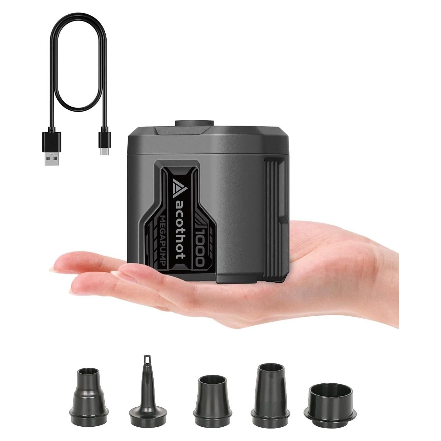 Bomba de Aire Portátil Recargable ACOTHOT 5KPA 1300mAh