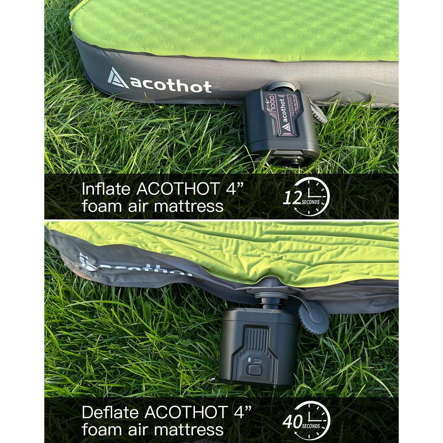 Bomba de Aire Portátil Recargable ACOTHOT 5KPA 1300mAh