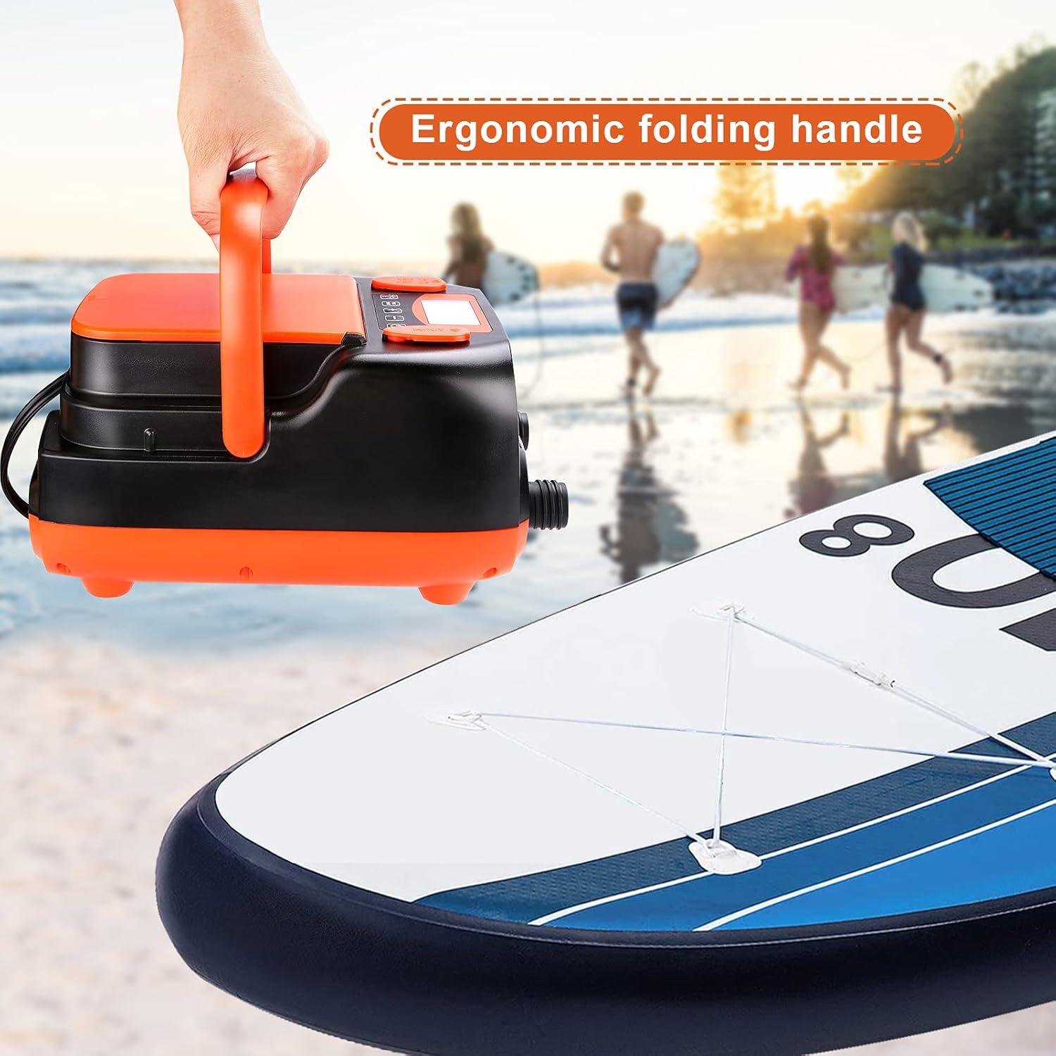 Bomba de Aire Eléctrica AGPTEK 16PSI 12V Recargable para SUP