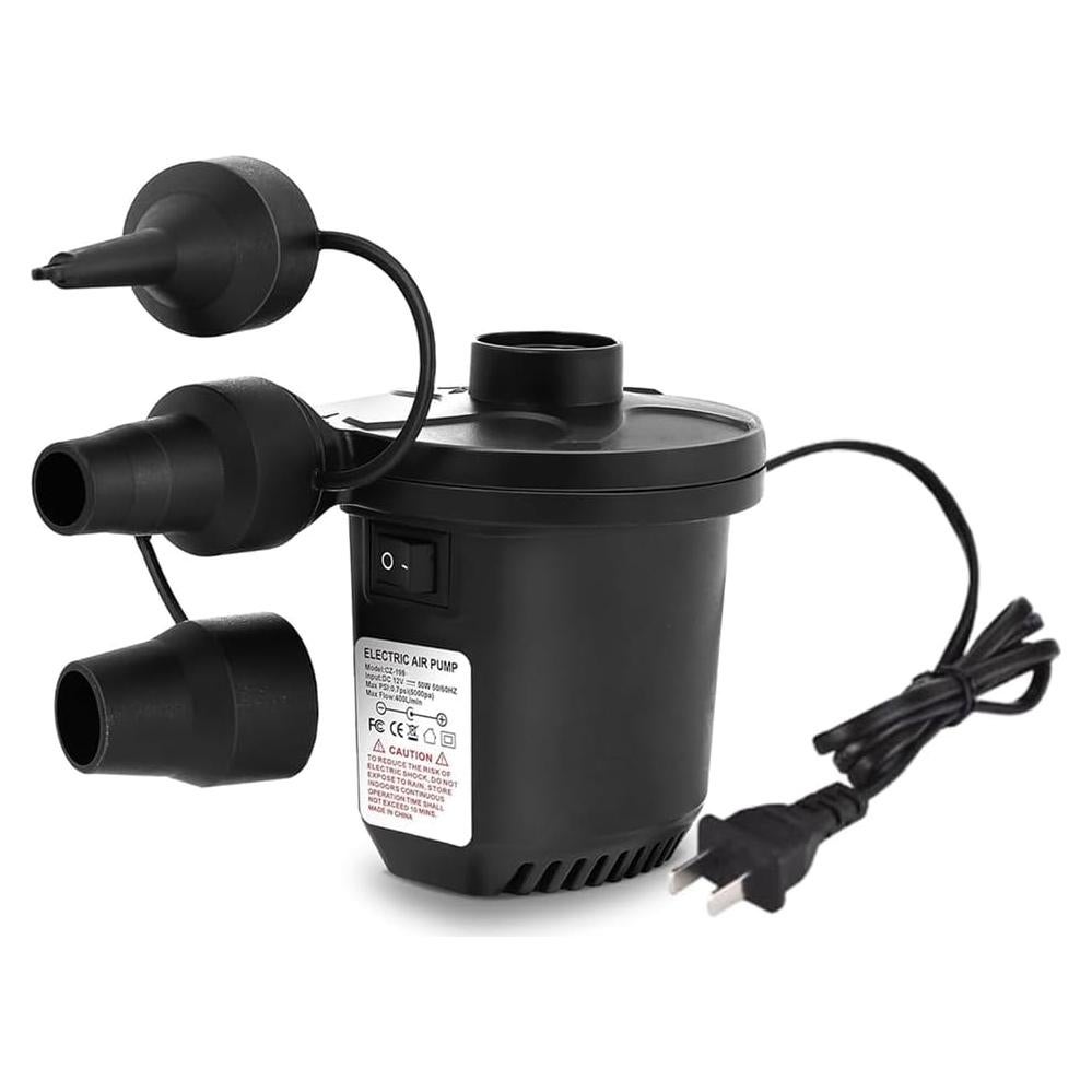 Bomba de Aire Eléctrica Aida & Hani 450 LPM 3 Boquillas Negra