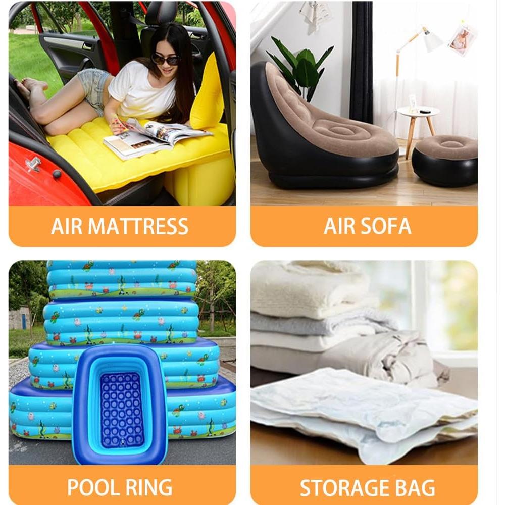 Bomba de Aire Eléctrica Aida & Hani 450 LPM 3 Boquillas Negra