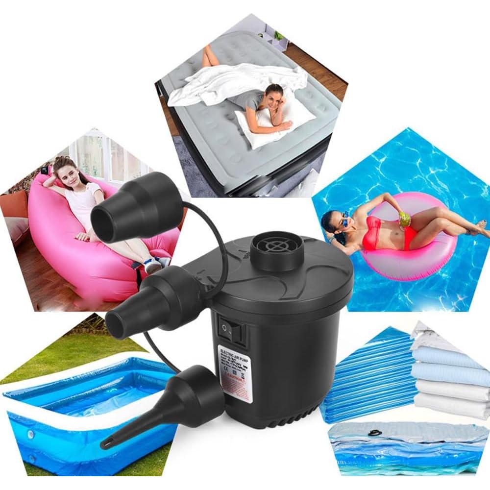 Bomba de Aire Eléctrica Aida & Hani 450 LPM 3 Boquillas Negra