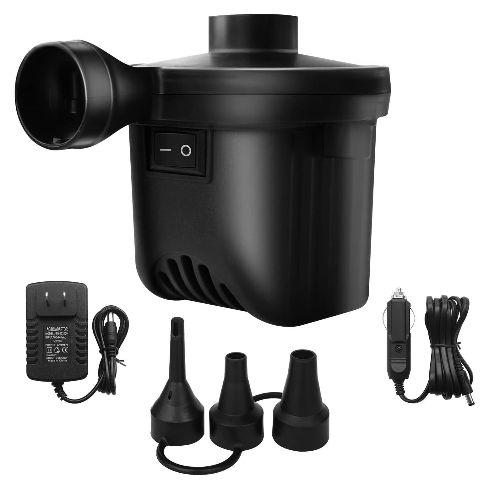 Bomba de aire eléctrica Jaokiy 420 LPM con 3 boquillas