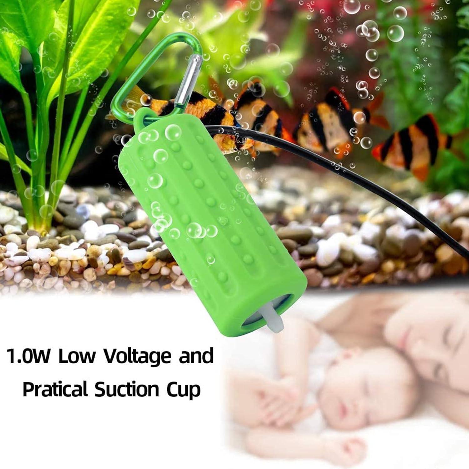 Bomba de Aire USB Yokosea para Acuario 49L Verde Silenciosa