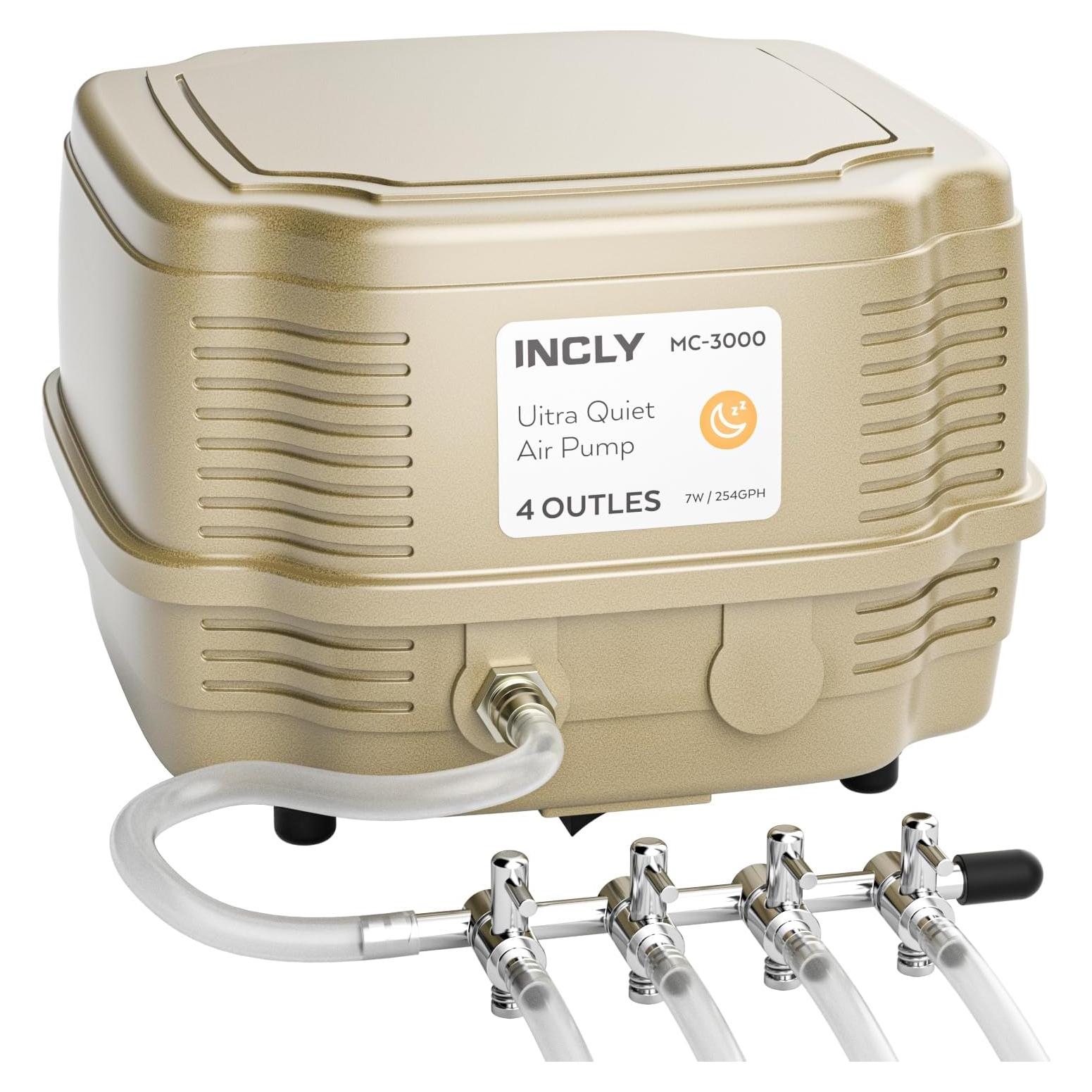 Bomba de Aire INCLY 7W Ultra Silenciosa 16 LPM 245 L/h