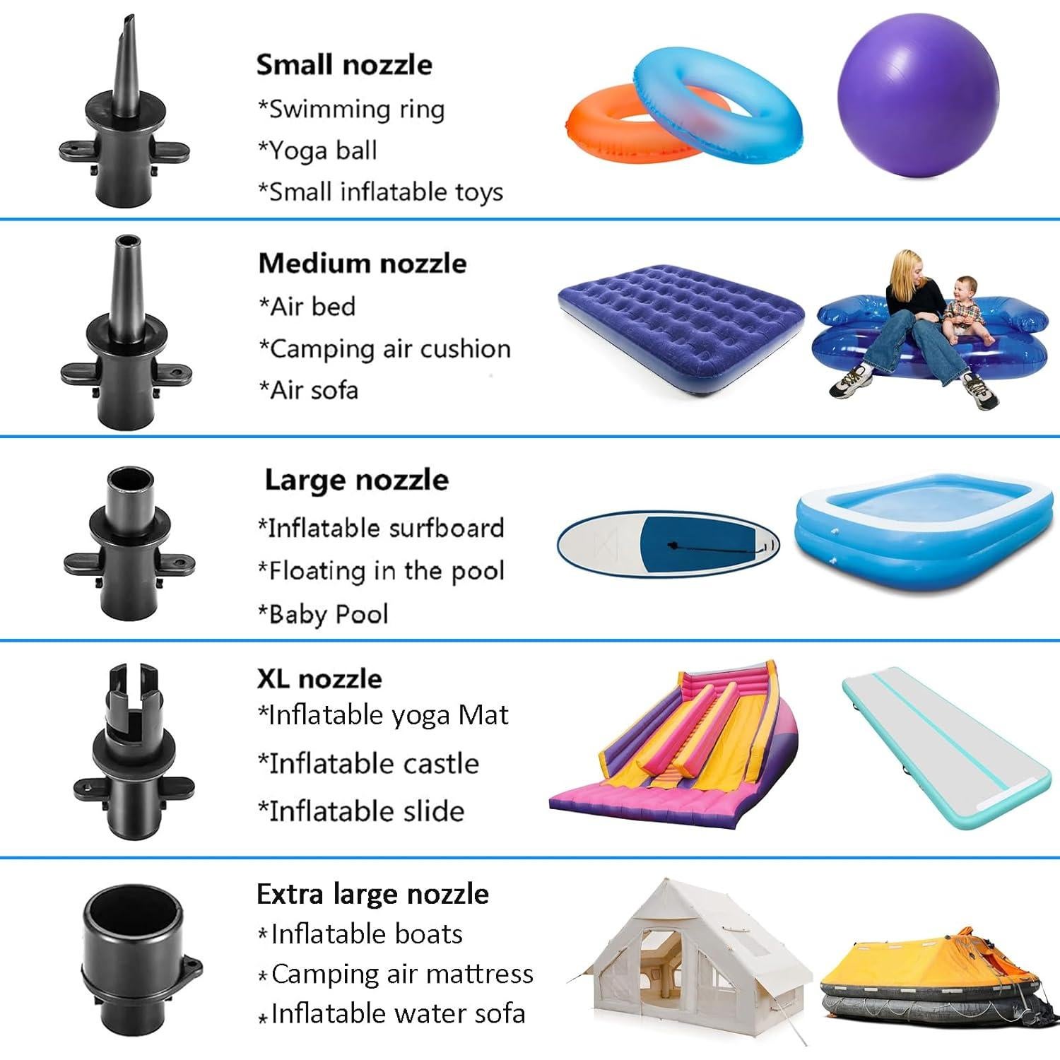 Bomba de Aire Eléctrica Dawnleague 600W para Inflables