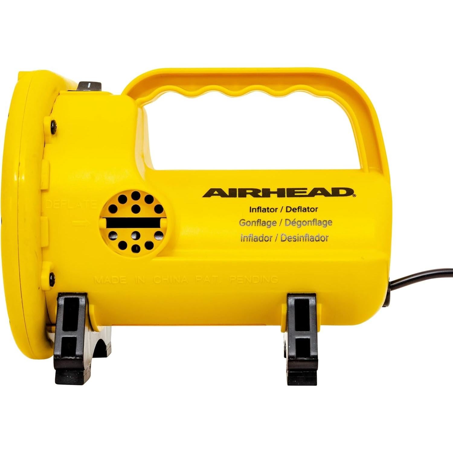 Bomba de Aire 12V AIRHEAD + Arnés Remolque 16 pies Amarillo