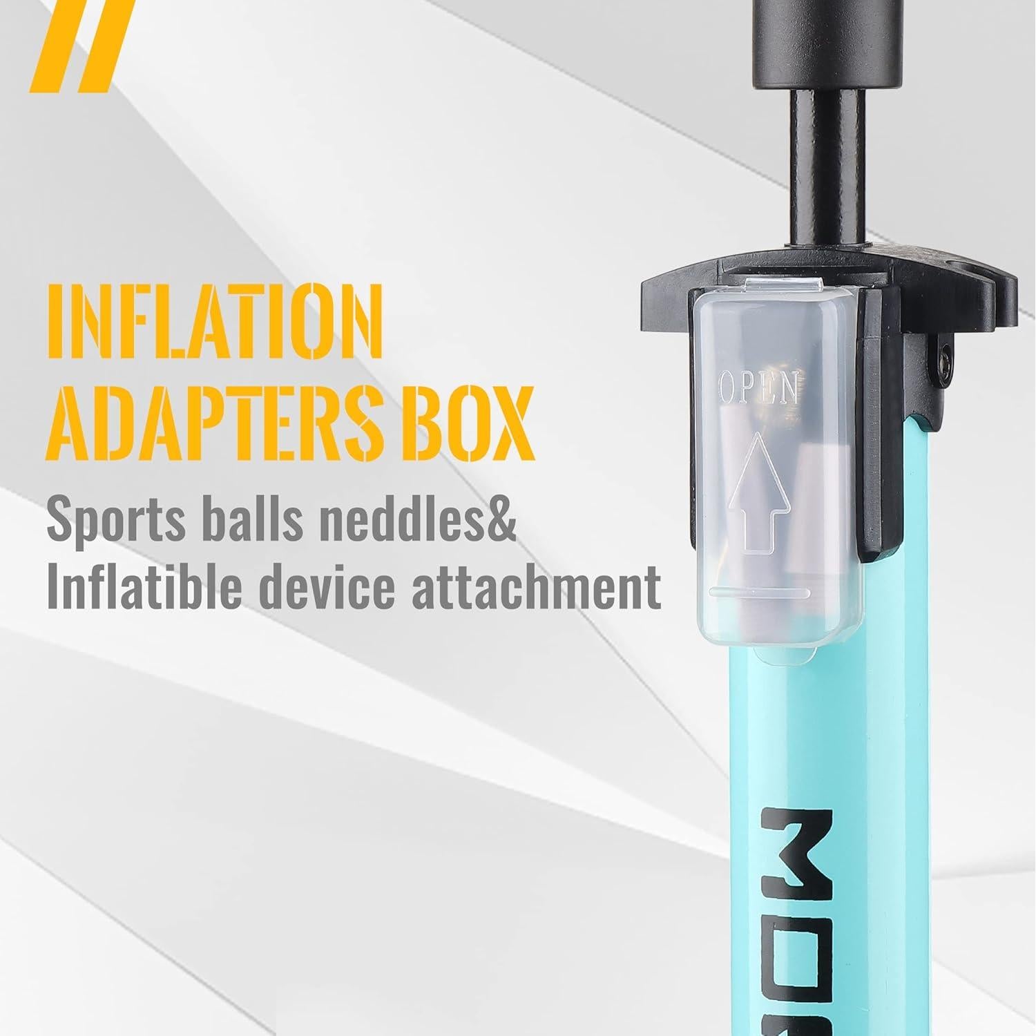 Bomba de Pie MOHEGIA con Manómetro 160 PSI para Bicicleta