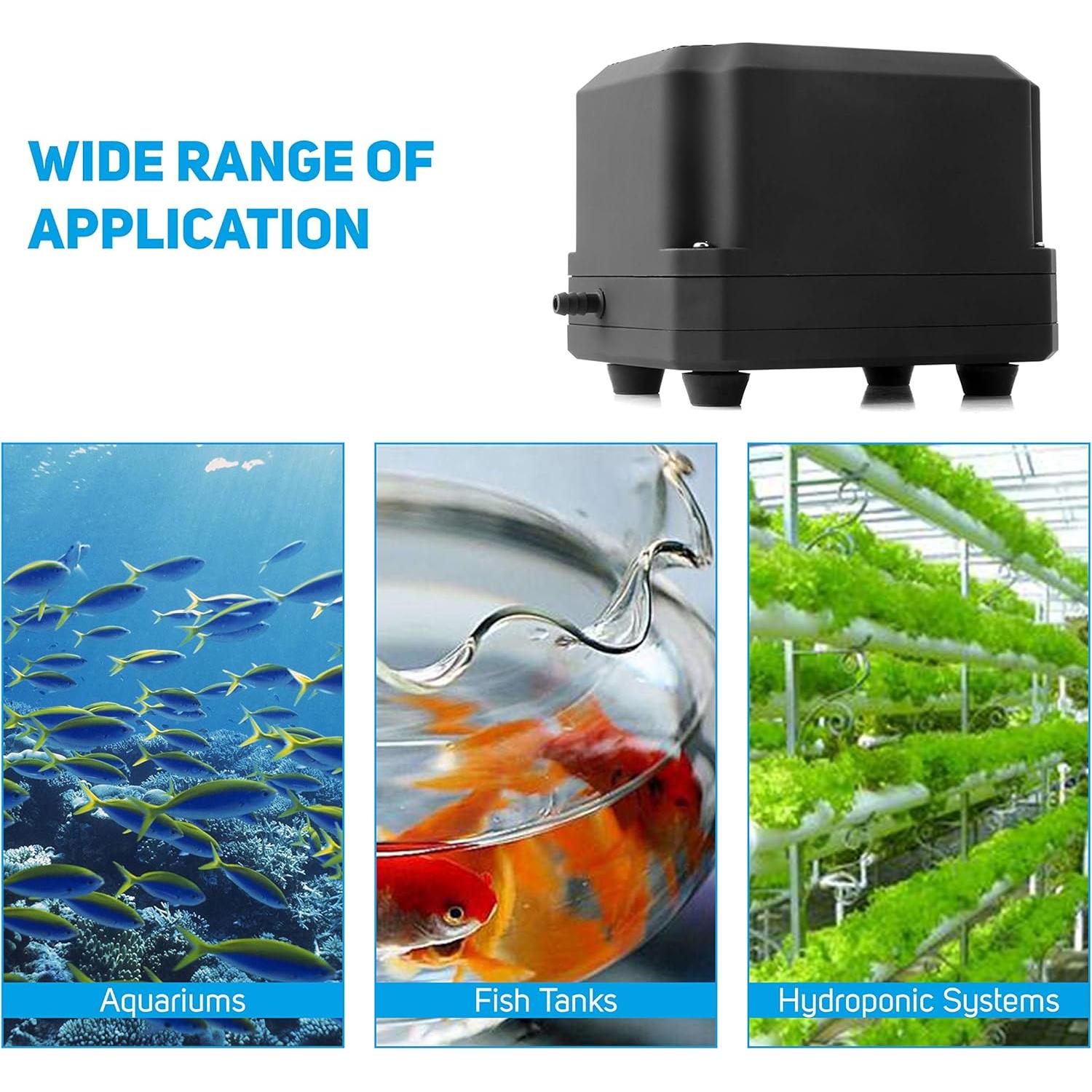 Bomba de Aire Silenciosa PONDFORSE 30L/min 20W Ajustable