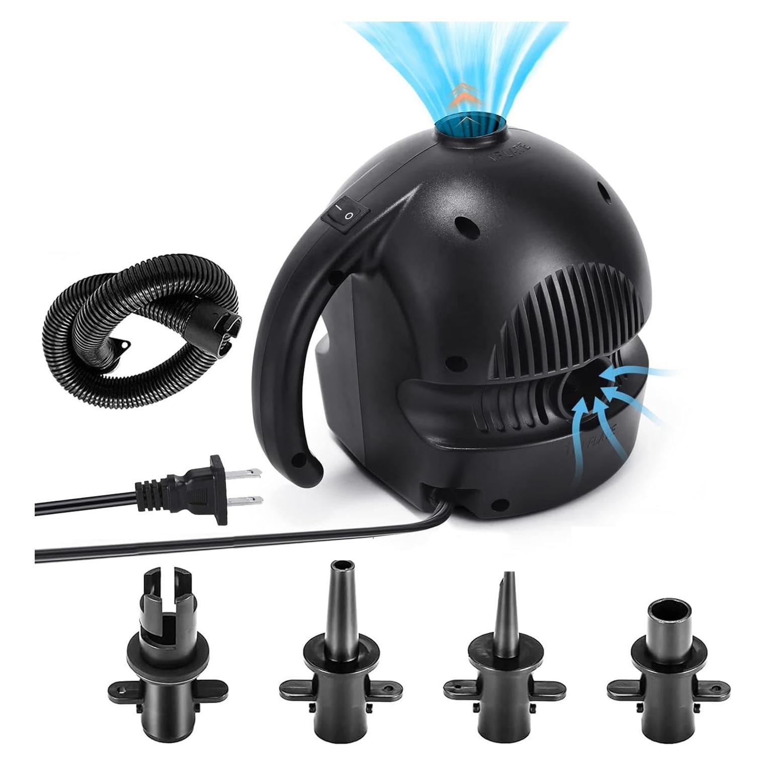 Bomba de Aire Eléctrica Dawnleague 800W con 4 Boquillas