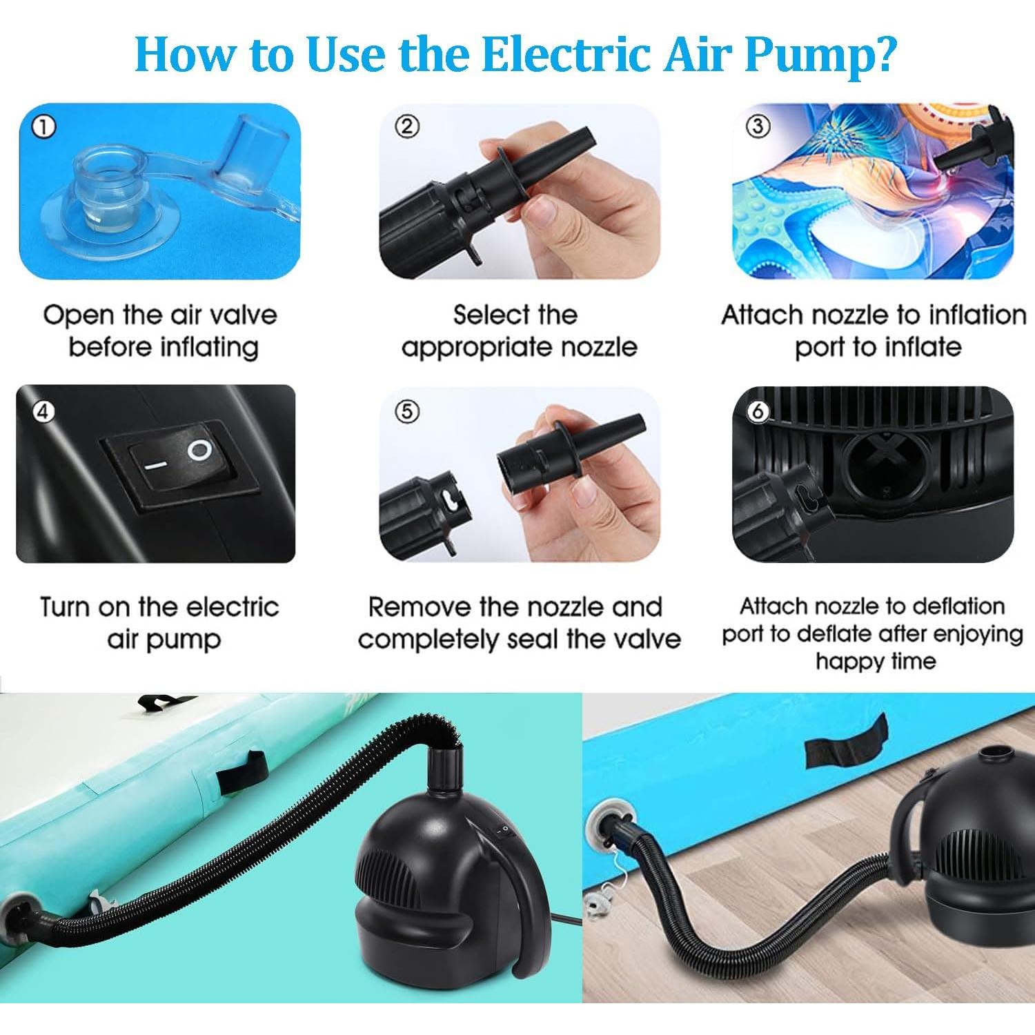 Bomba de Aire Eléctrica Dawnleague 800W con 4 Boquillas