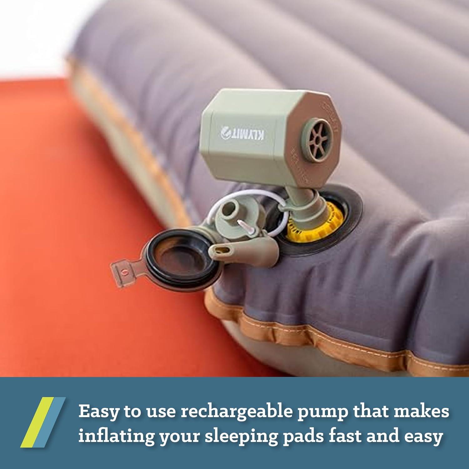 Bomba de aire portátil Klymit Tempest USB para colchones