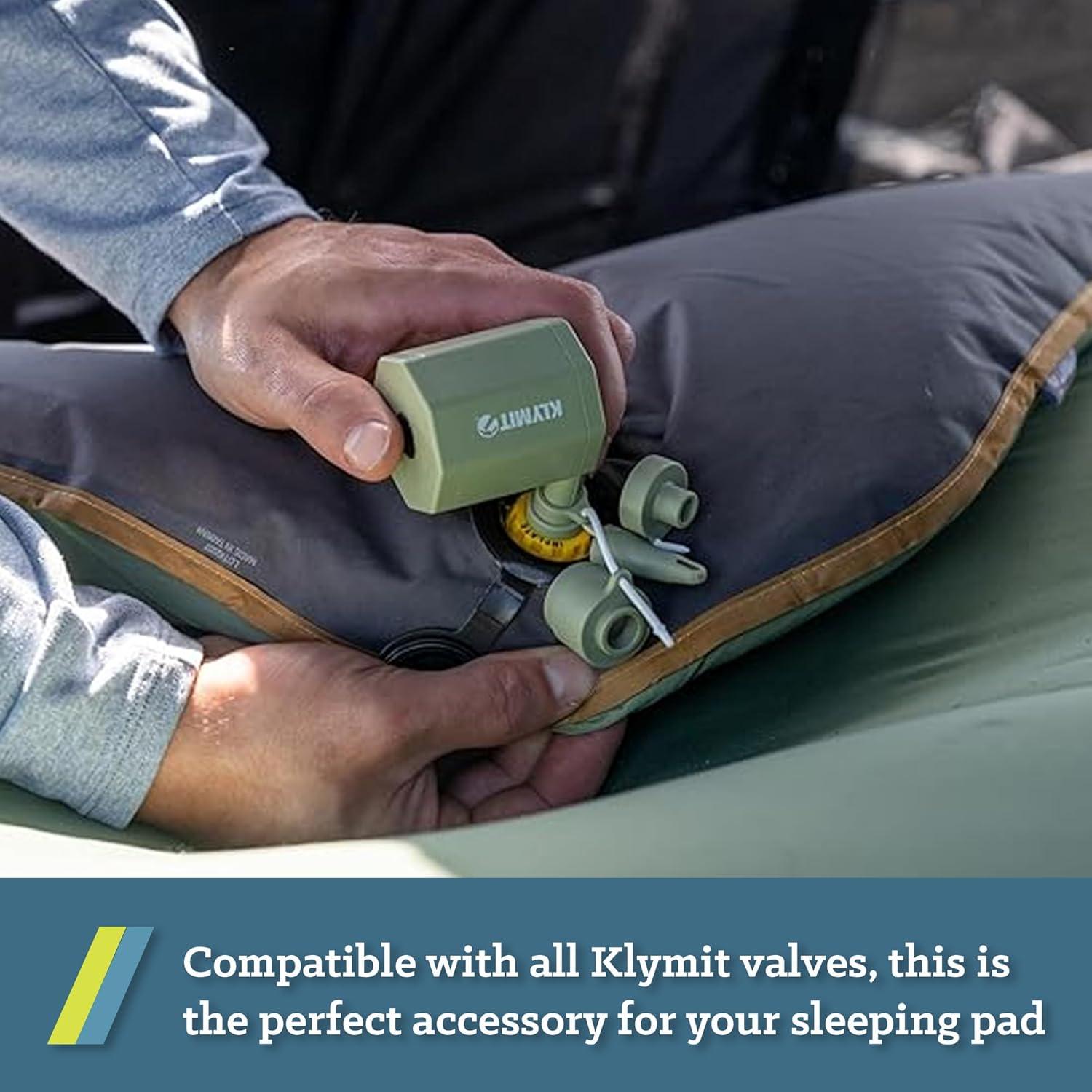 Bomba de aire portátil Klymit Tempest USB para colchones