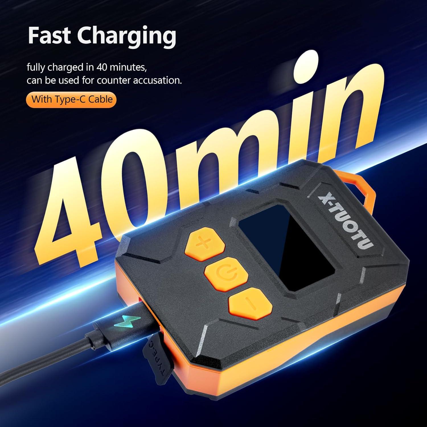 Mini bomba de bicicleta X-TUOTU Y-QB08 con manómetro