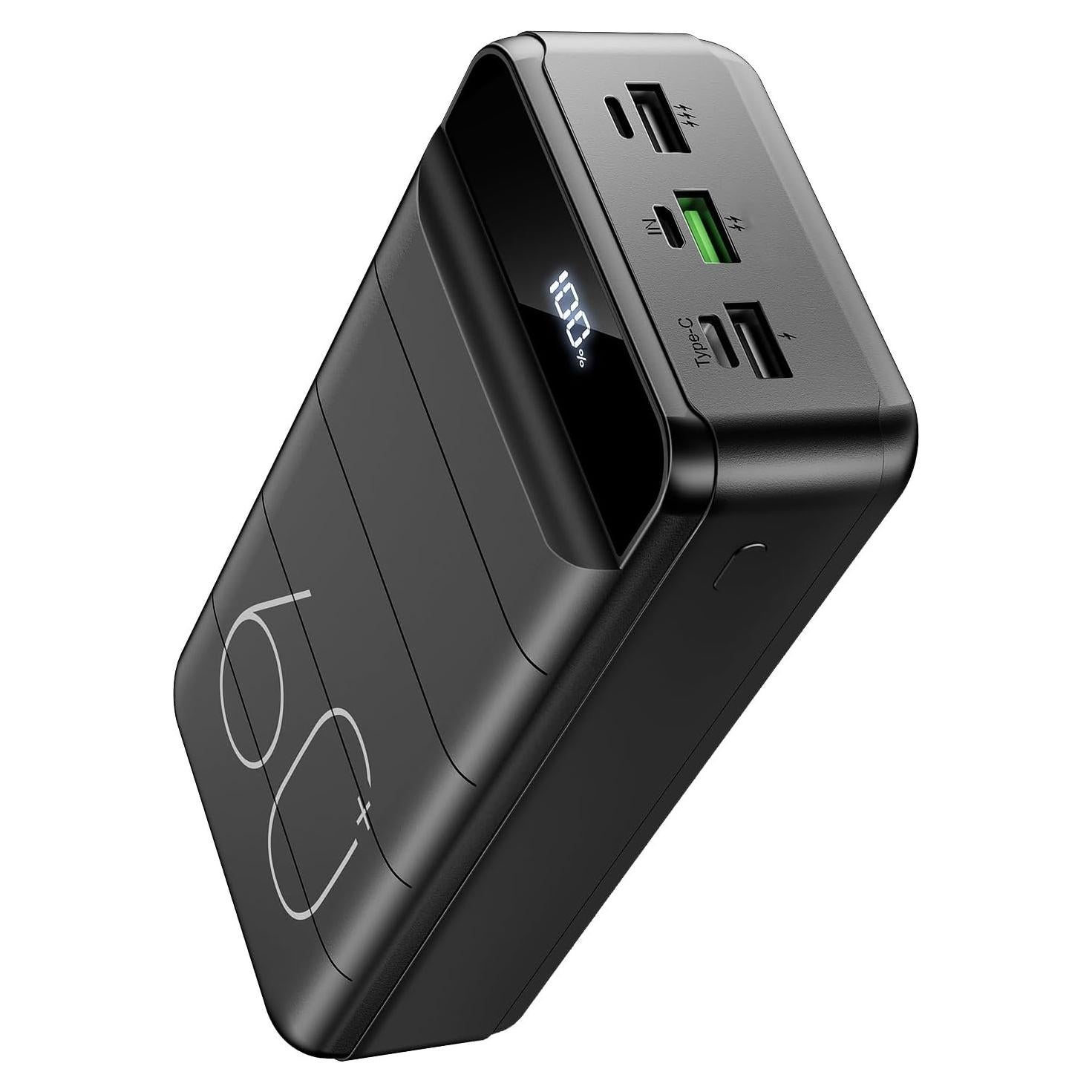 Banco de Energía 60000mAh Cargador Rápido con Linterna