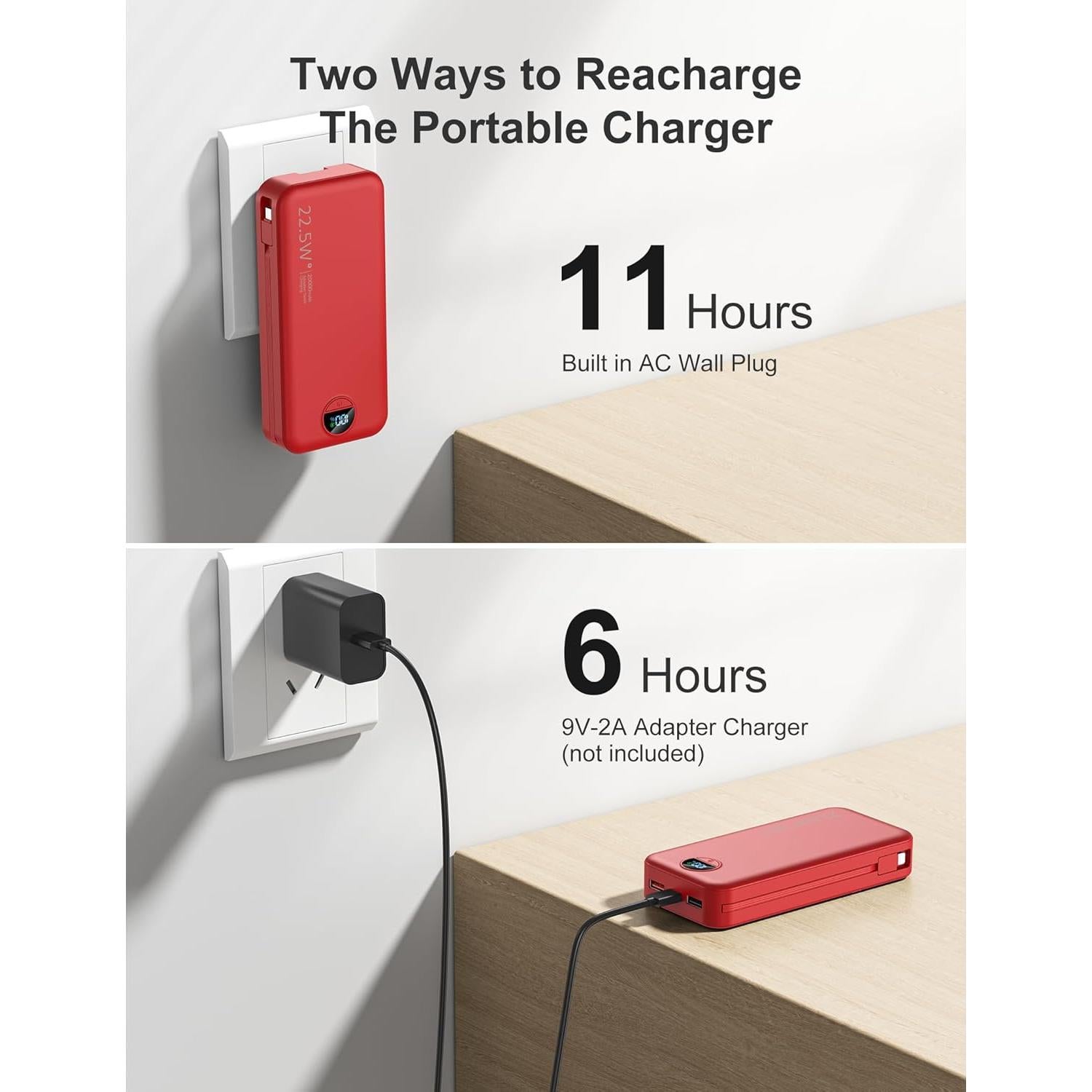 Banco de energía 20000mAh Dongguan con carga rápida USB-C