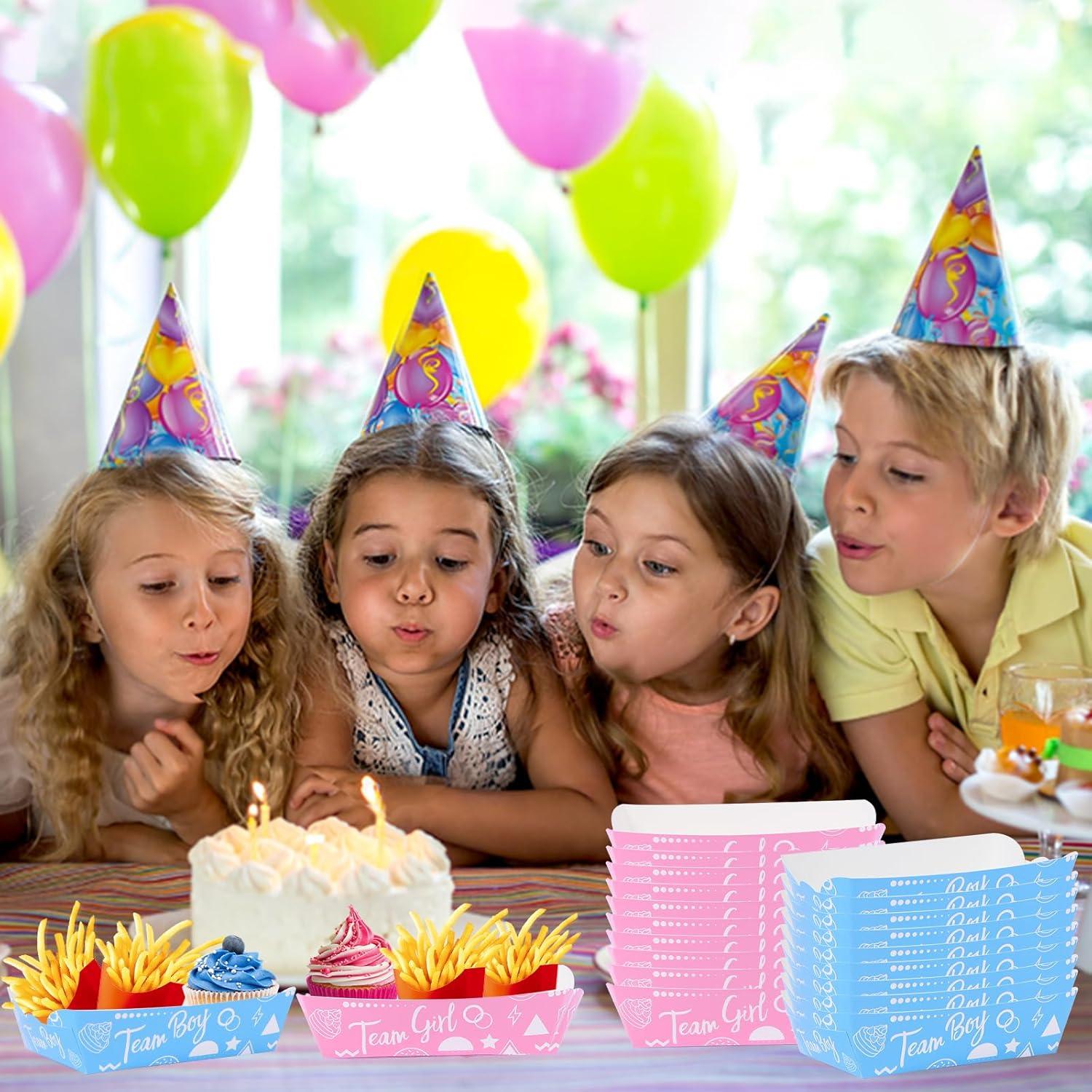 Bandejas de Papel Yunamudo 50 Piezas Revelación de Género