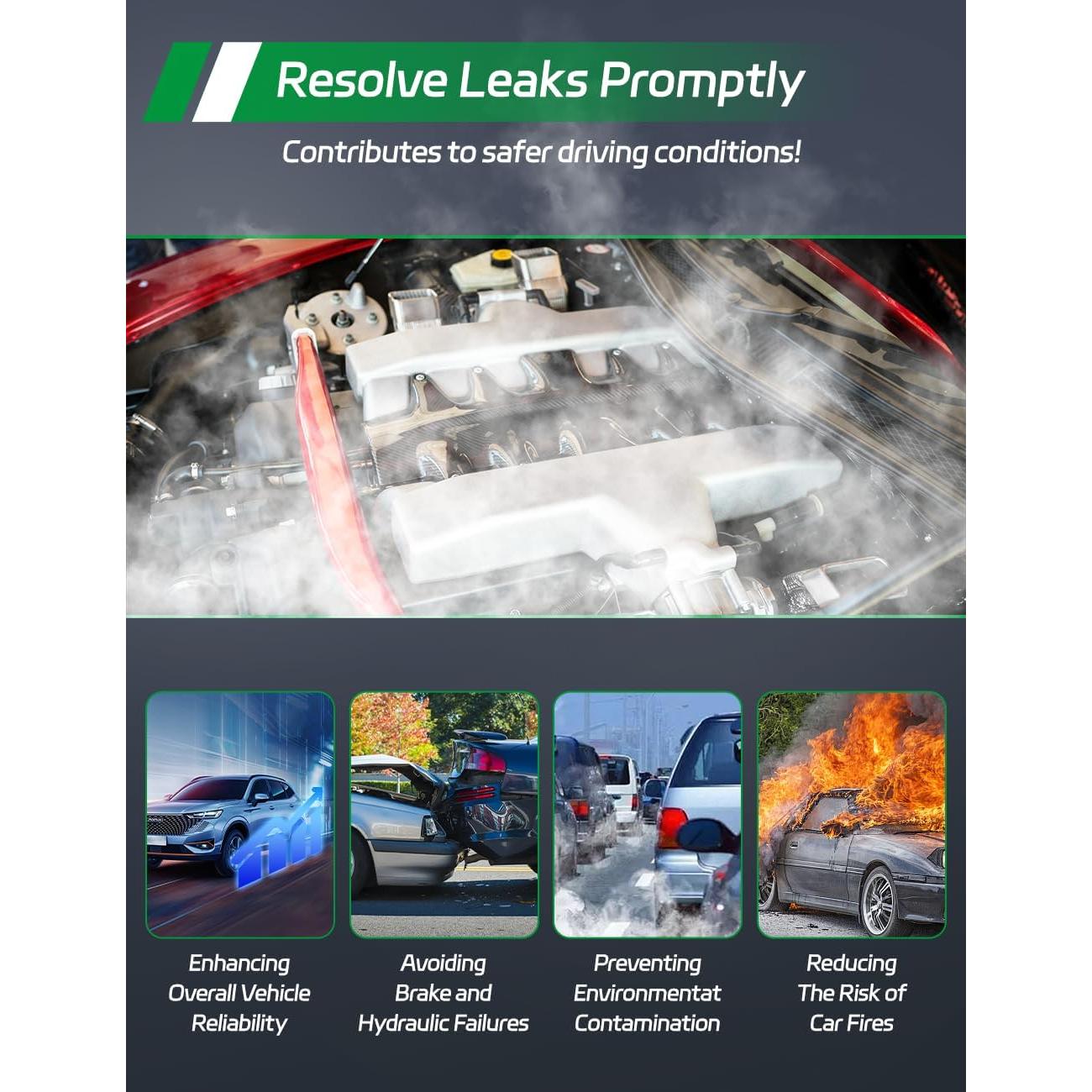 Probador de máquina de humo Solary SD301-GN 12V DC diagnóstico