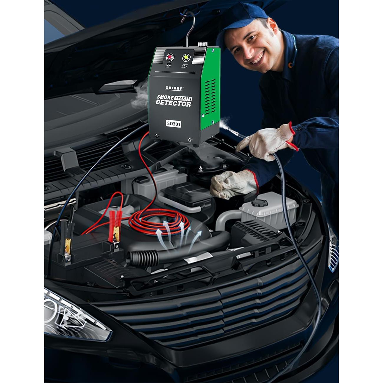 Probador de máquina de humo Solary SD301-GN 12V DC diagnóstico