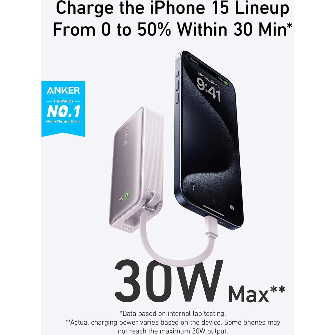 Cargador Portátil Anker Nano 10,000mAh USB-C 30W